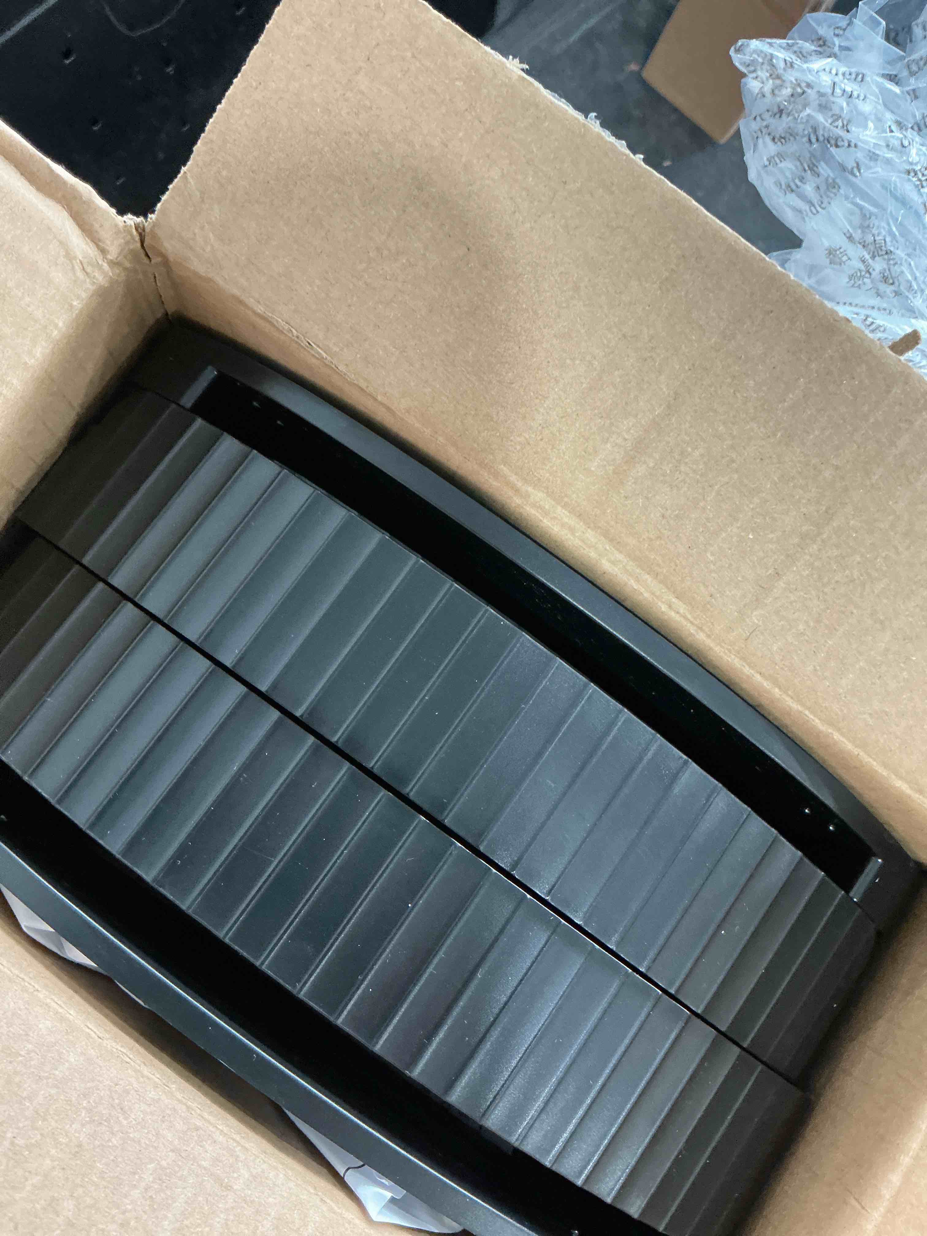 Condition photo showing Good Condition for Multi-Purpose Pull-Out Storage Organizers, Under Sink/Cabinet Organizers and Storage for Bathroom & Kitchen, Black, 12.8 Inches, 2 Packs Black 12.8 Inch