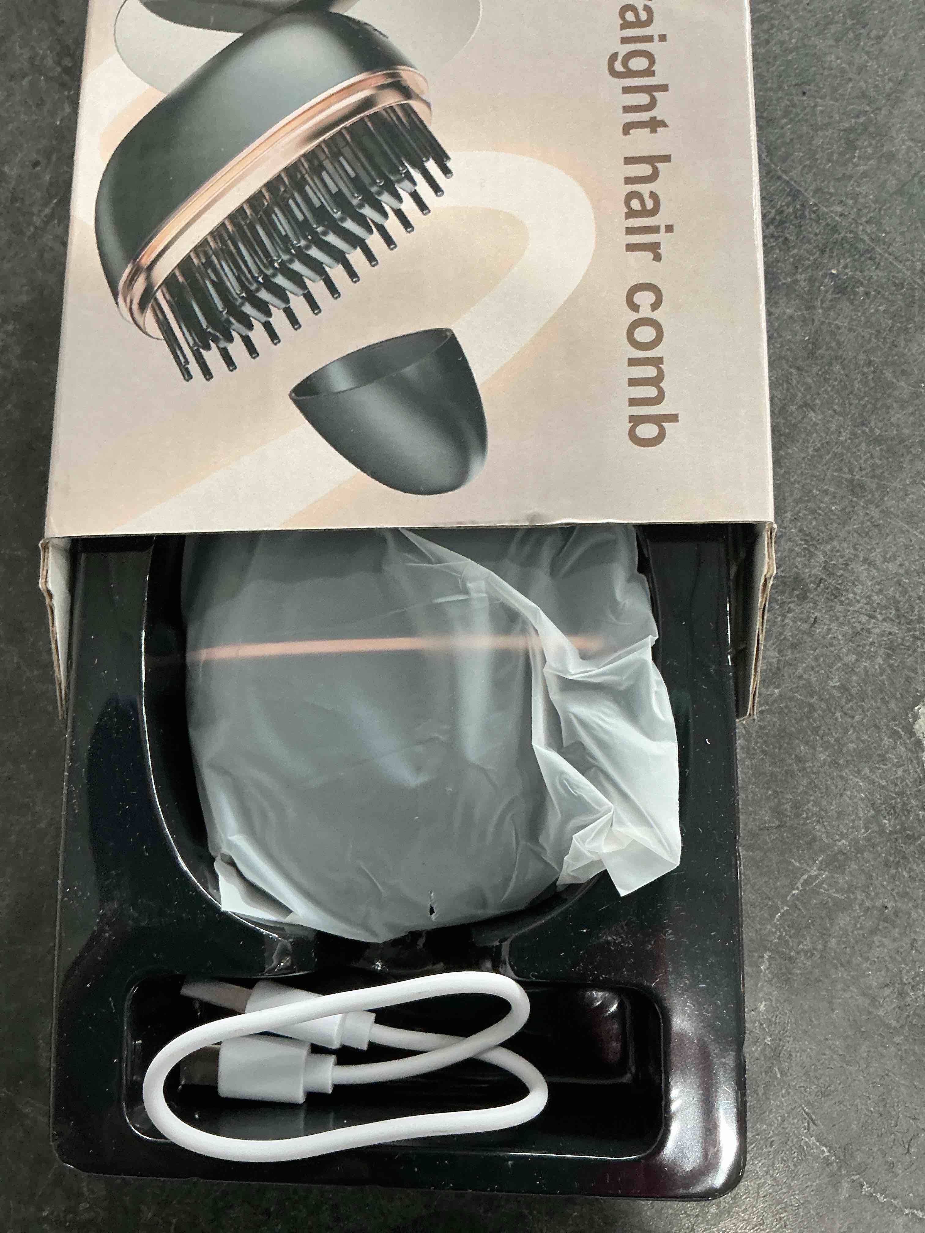 Condition photo showing Good Condition for Mini Hair Straightener, 2-in-1 Cordless Hair Straightener Comb, Rechargeable Wireless Portable Hair Straightener Brush, Anti Scald Shell, Portable for Home Travel Gift