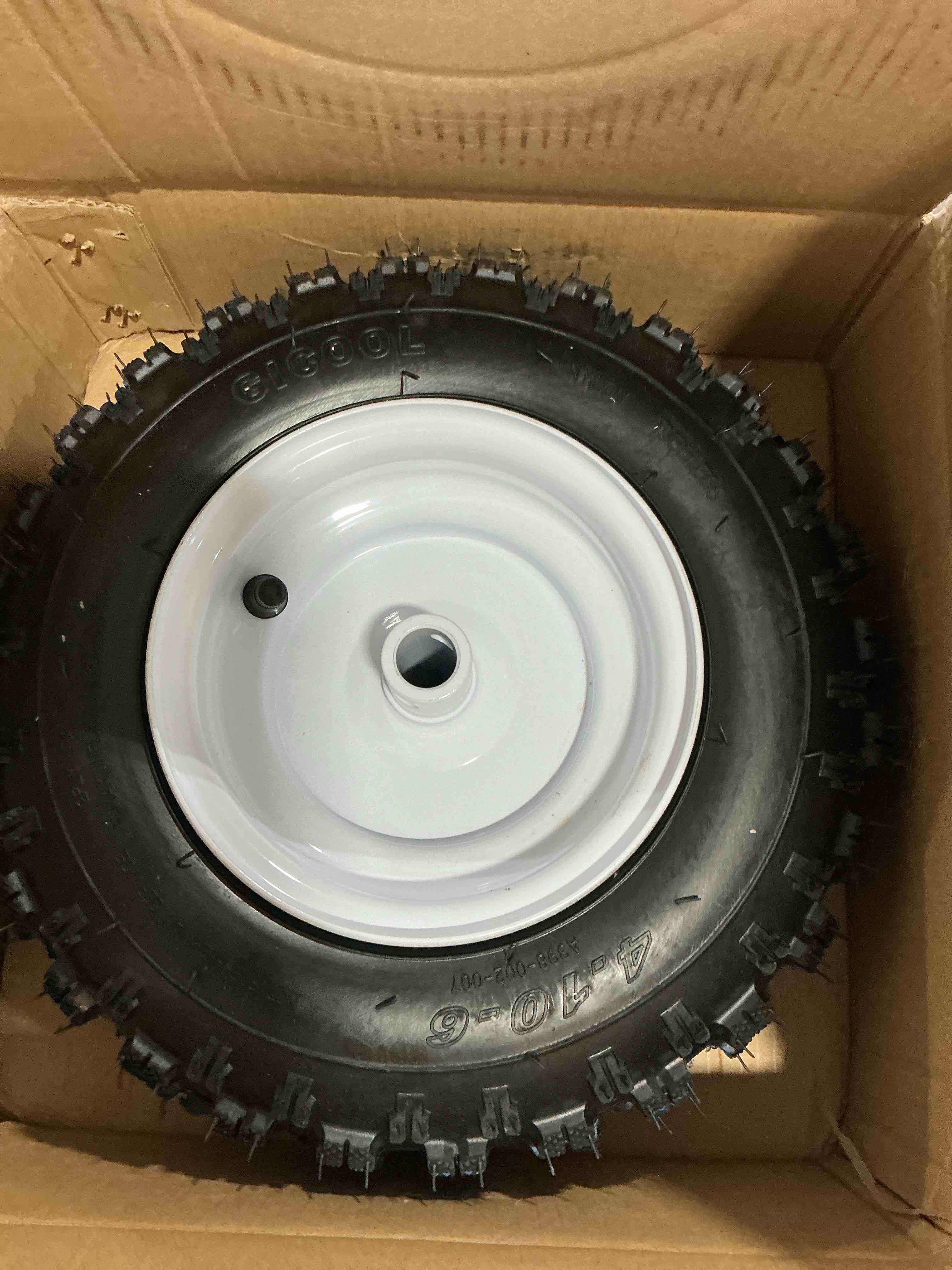 Condition photo showing Good Condition for 13x4.10-6 Snowblower Tire, Ariens 07101238, 13" x4.10-6 Snow Blower Tubeless Tire and Assemblies?1 Pack? 1 Pack - 13x4.10-6 Snowblower Tire