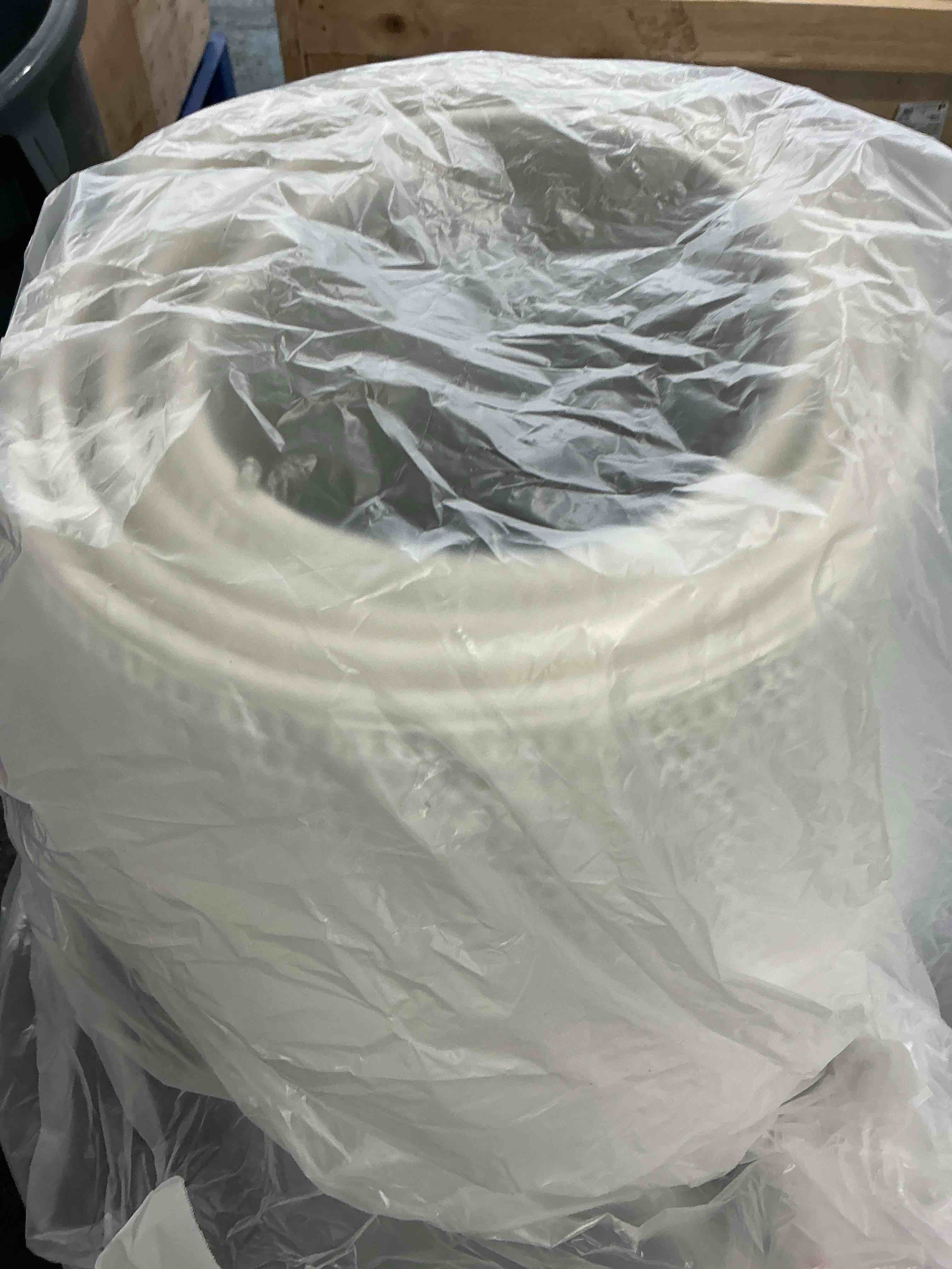 Condition photo showing Good Condition for Malier Christmas Tree Collar, 42’’ Knit Xmas Tree Collar, Christmas Tree Collars for Artificial Trees, 11" Extra Tall Tree Stand Base Cover Ring Skirt for 12 ft + Tree (White, 11''H × 42" W) 11''H × 42"W White