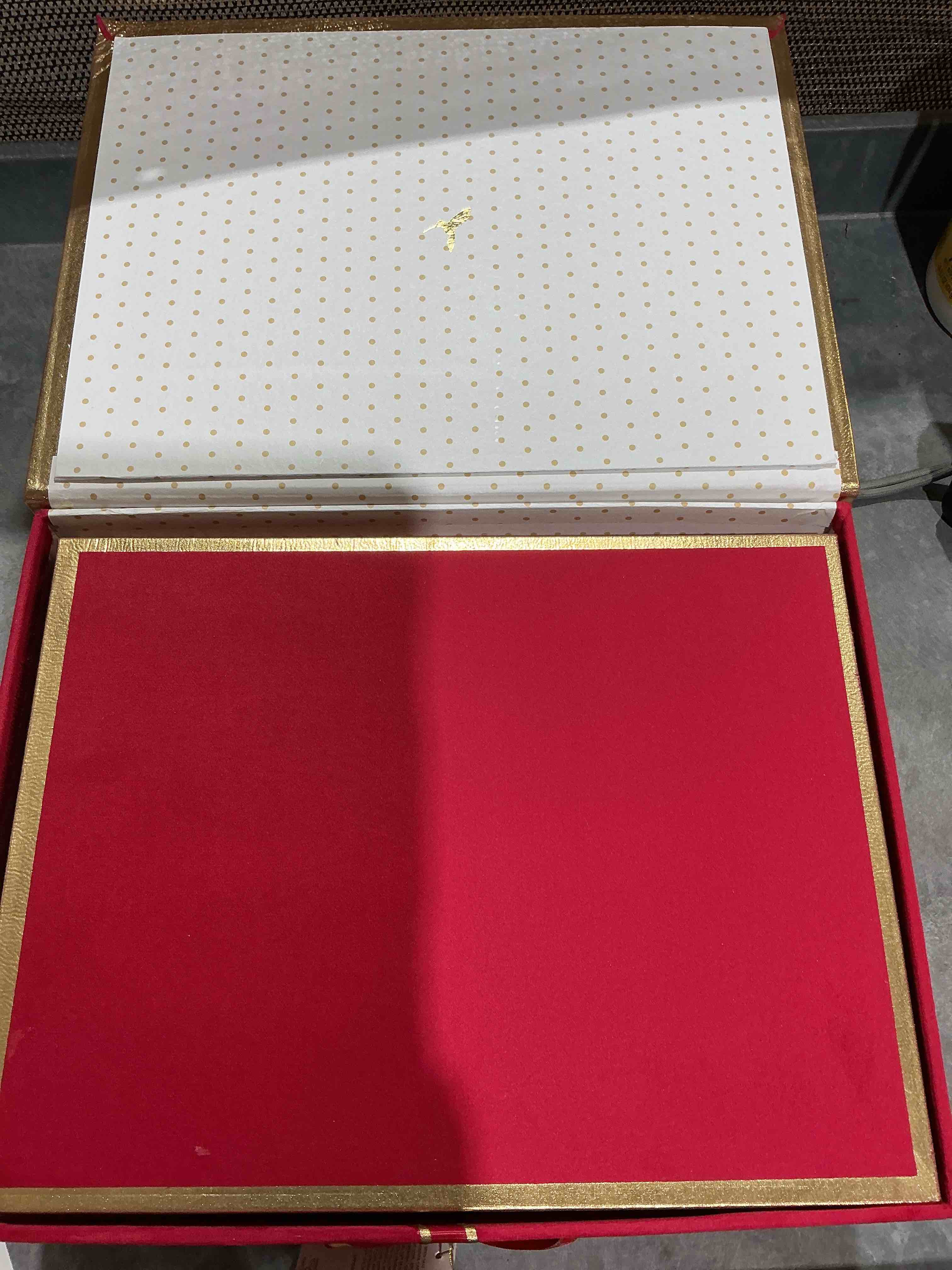 four pack storage boxes, red velvet