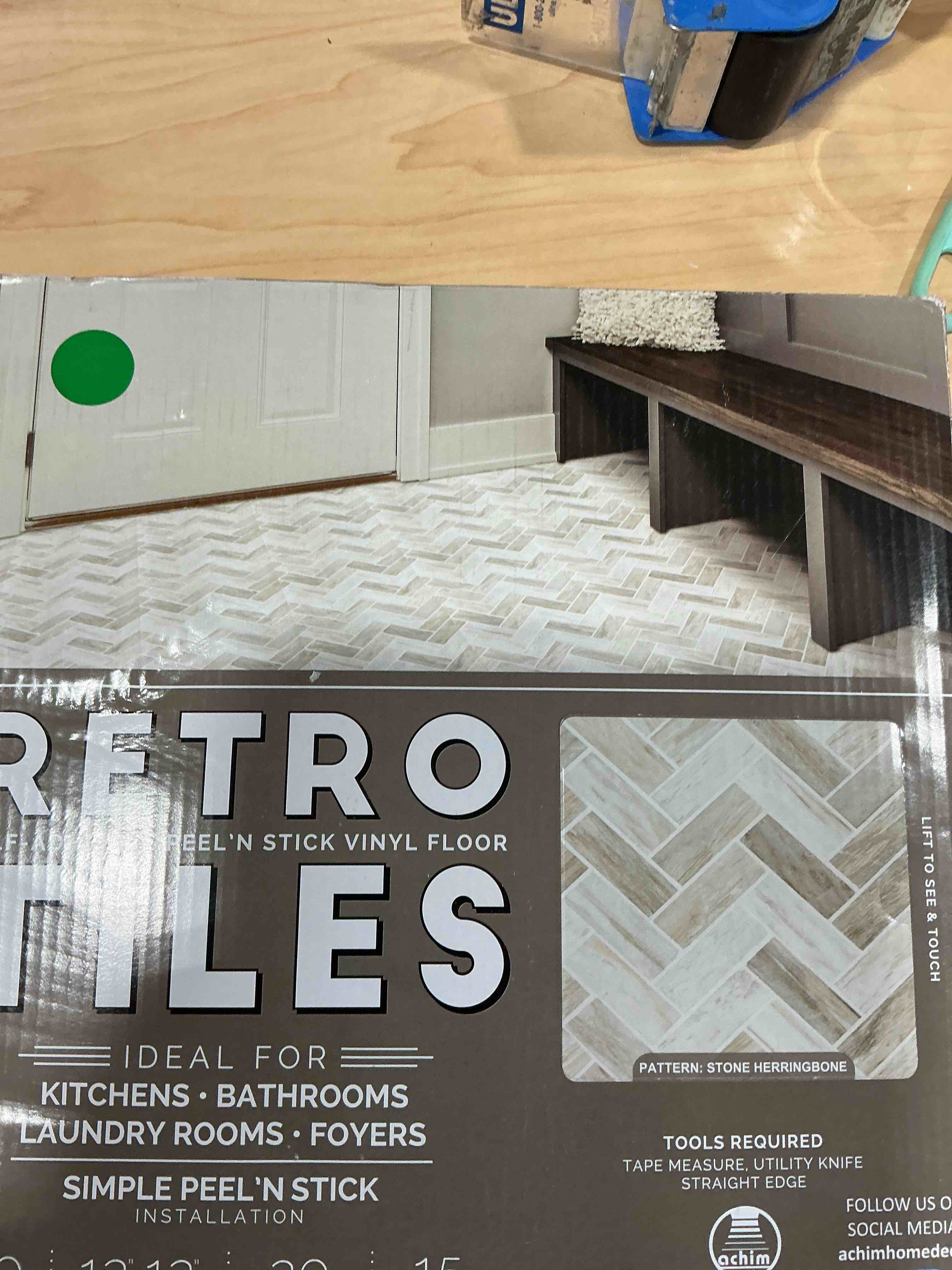 achim stone, peel and stick tiles patterned looked luxury vinyl tile floor