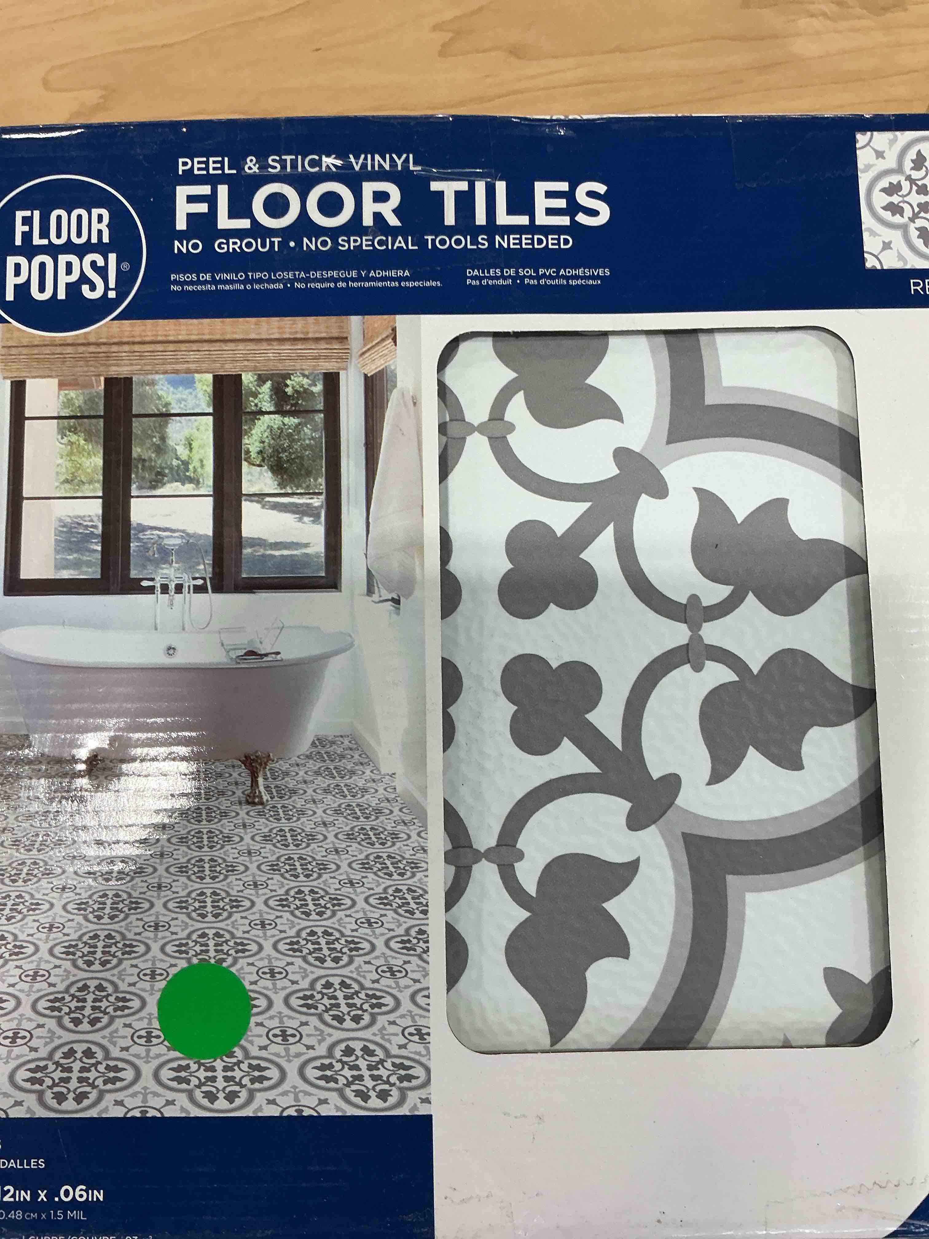 chevery peel and stick floor tiles pack of 10 tiles no grout no special tools needed