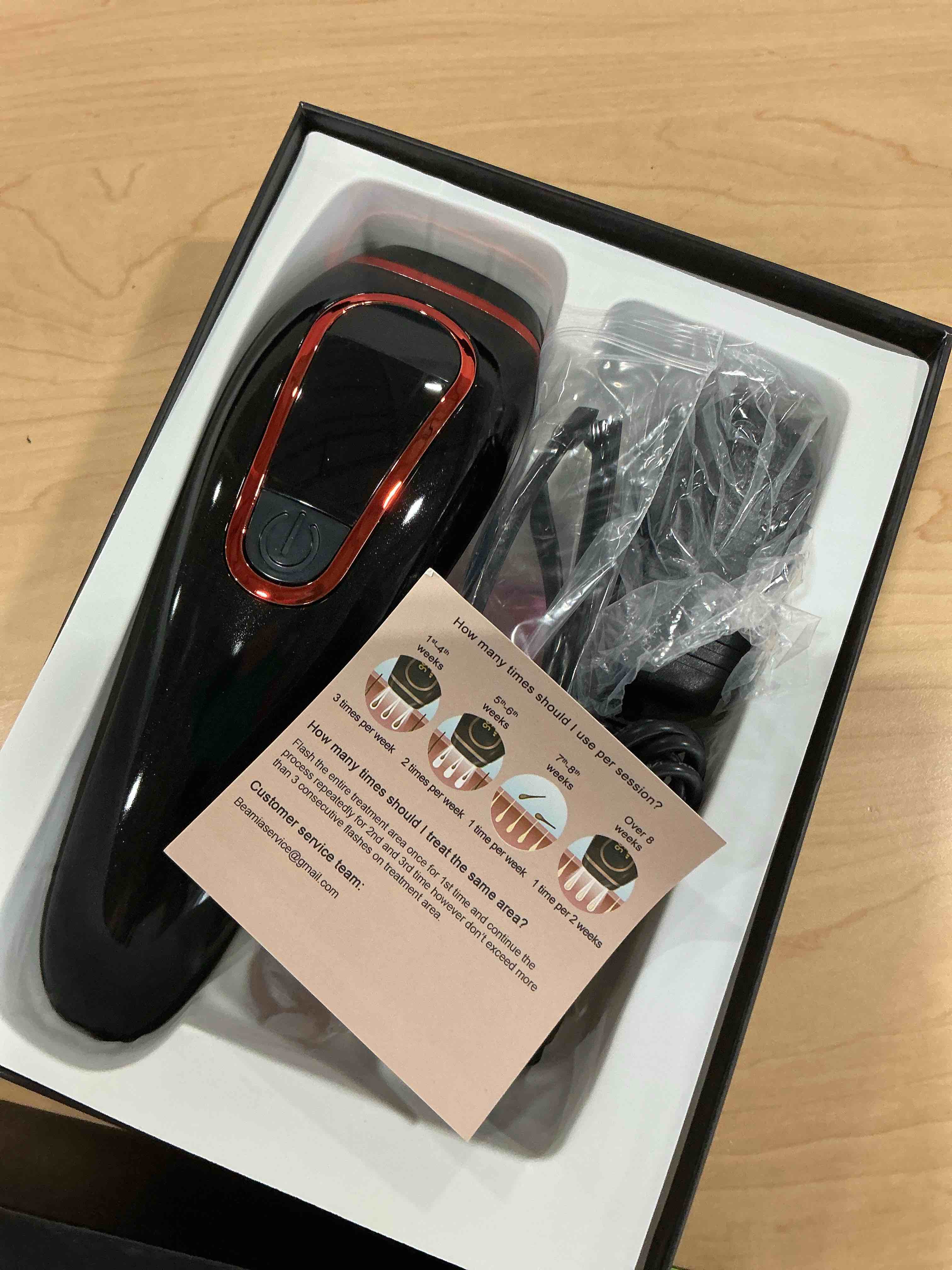 Beamia Bea 13 IPL hair removal device at home use