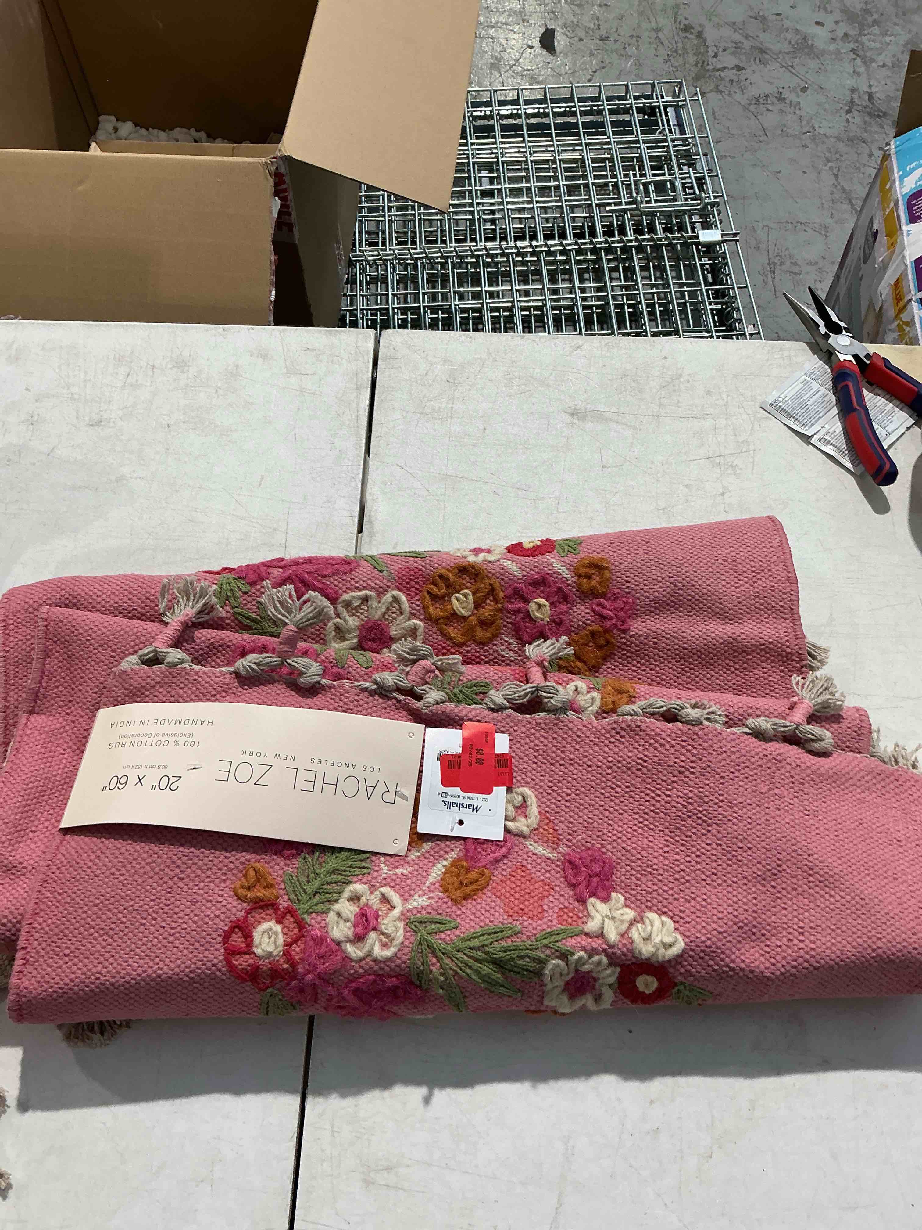 Rachel Zoe handmade in India, 20 x 60 table runner