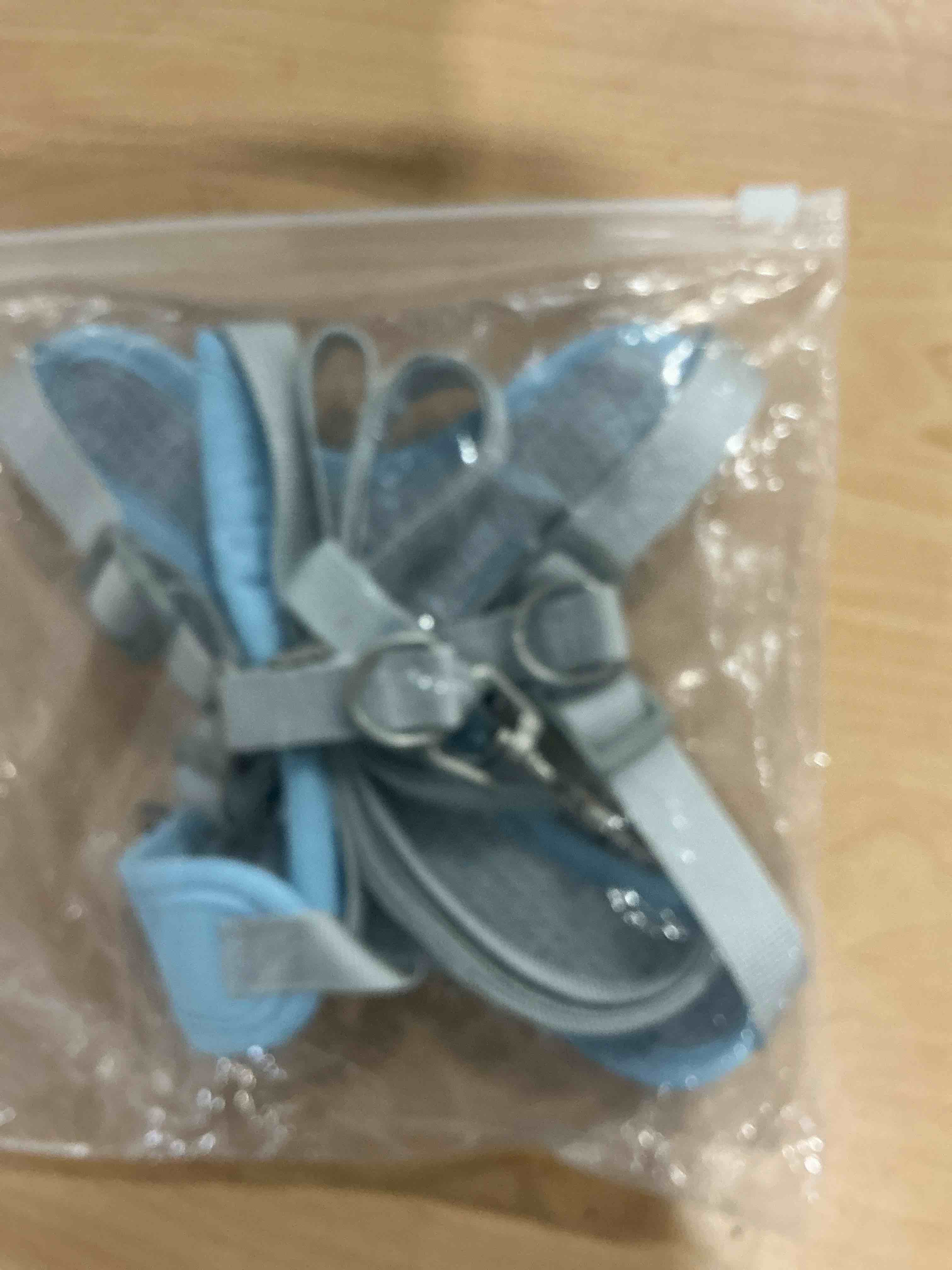 Condition photo showing New/Like New for best pet supplies voyager step-in air all weather mesh harness and reflective dog 5ft leash combo with neoprene handle, for small, medium and large breed puppies - set (baby blue), medium