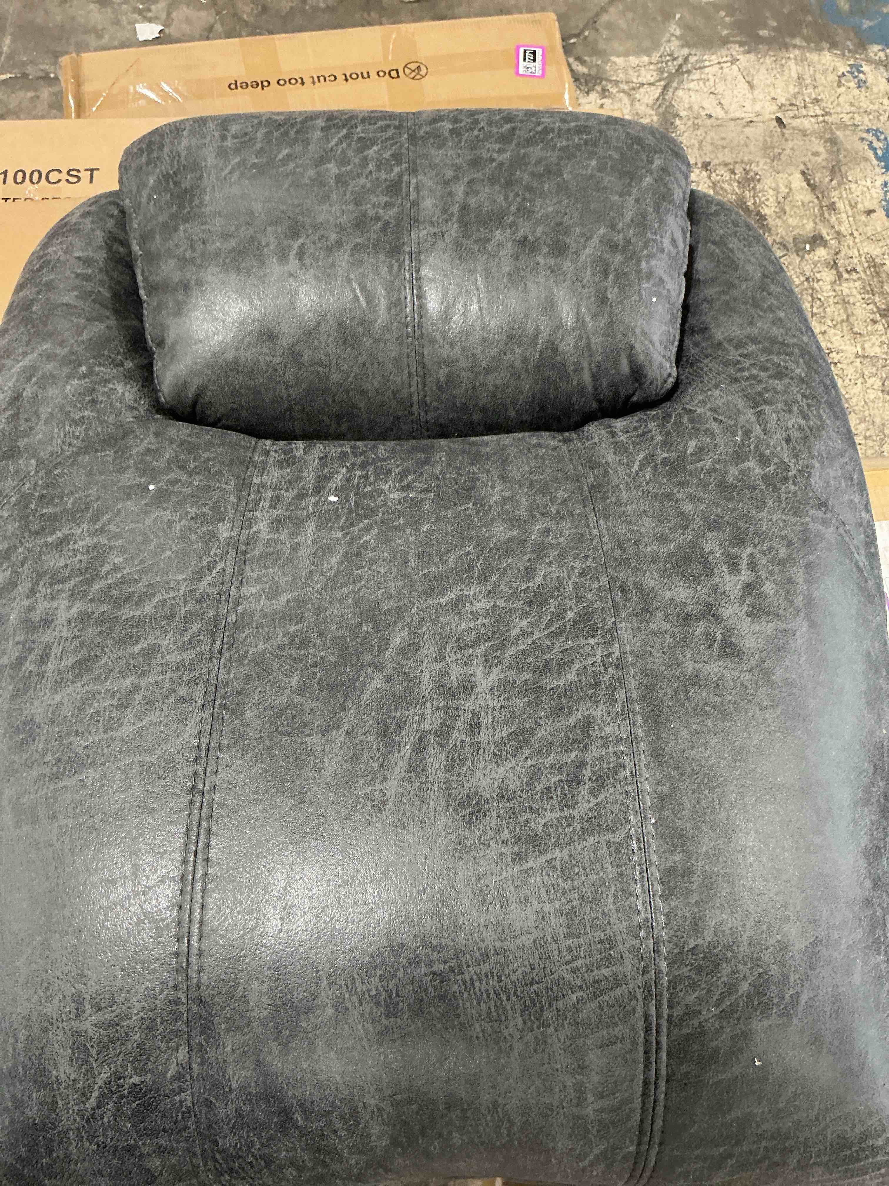 recliner back gray