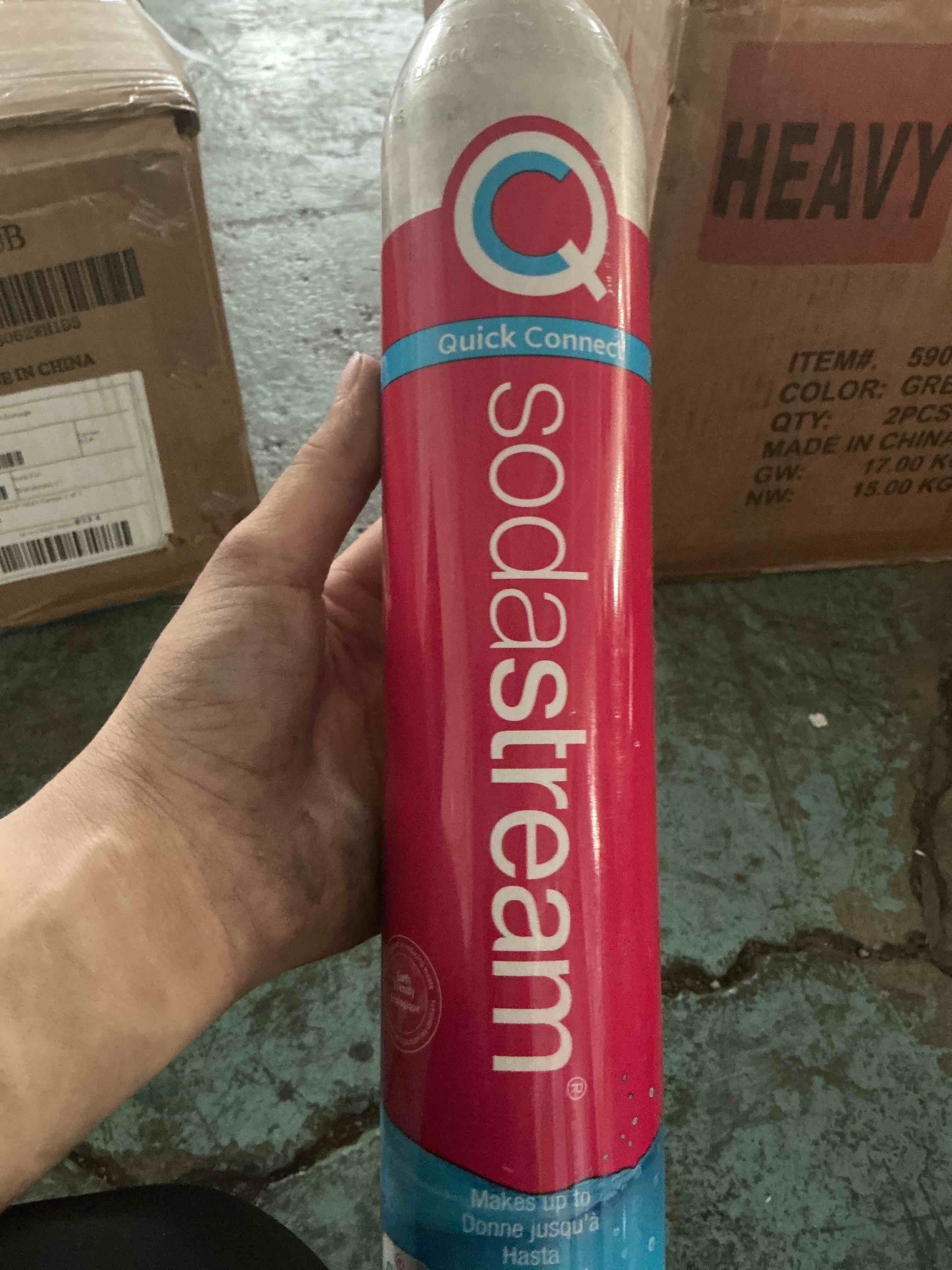 Condition photo showing New/Like New for soda sense easy connect 60l co2 carbonator cylinder + $15 amazon gift card w/ 1st refill, compatible w/sodastream [quick connect machines only] eco-friendly co2 gas refill1 pack 