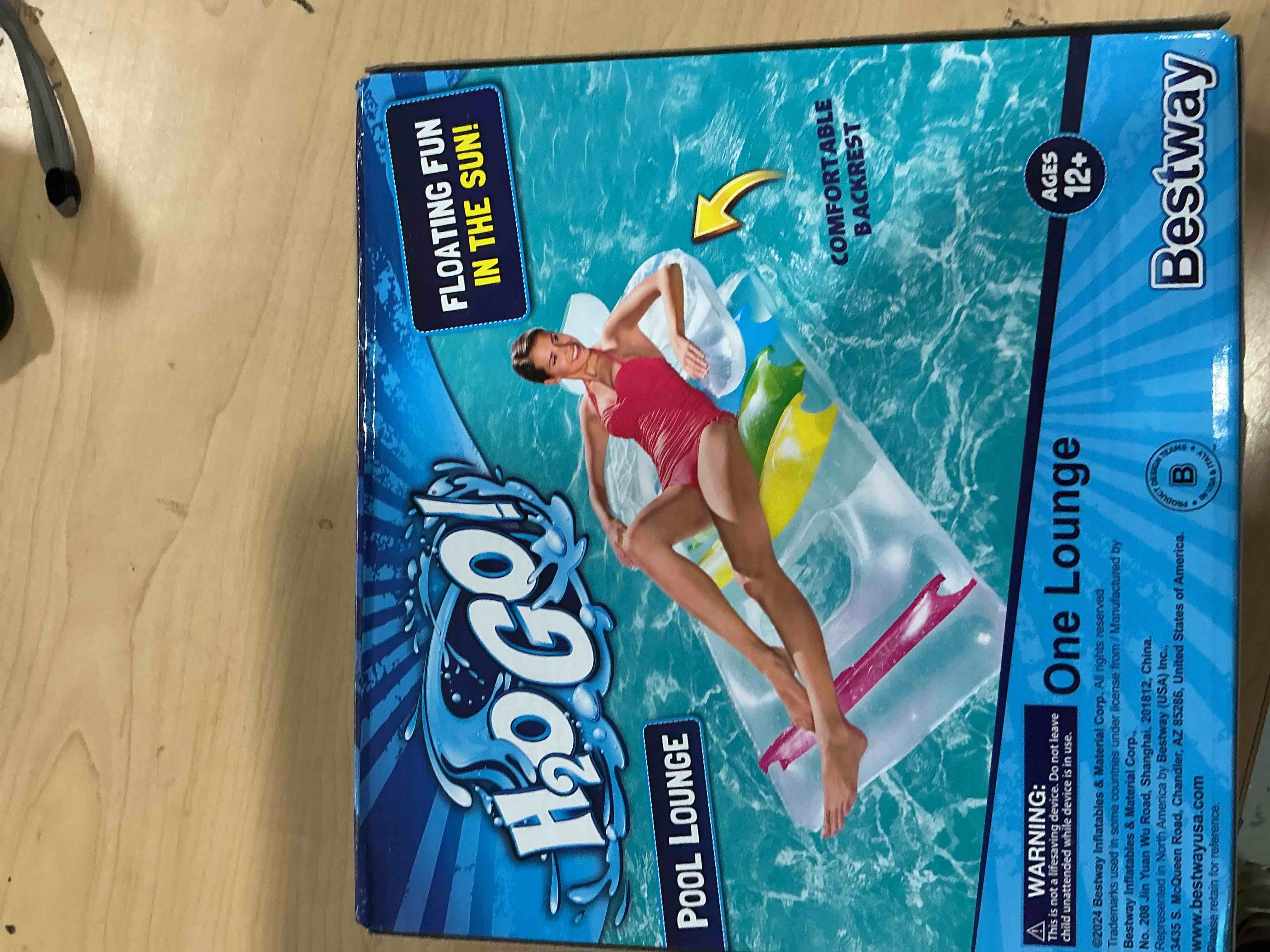 Condition photo showing New/Like New for intex king kool 58802ep inflatable lounging swimming pool float, multi-colored