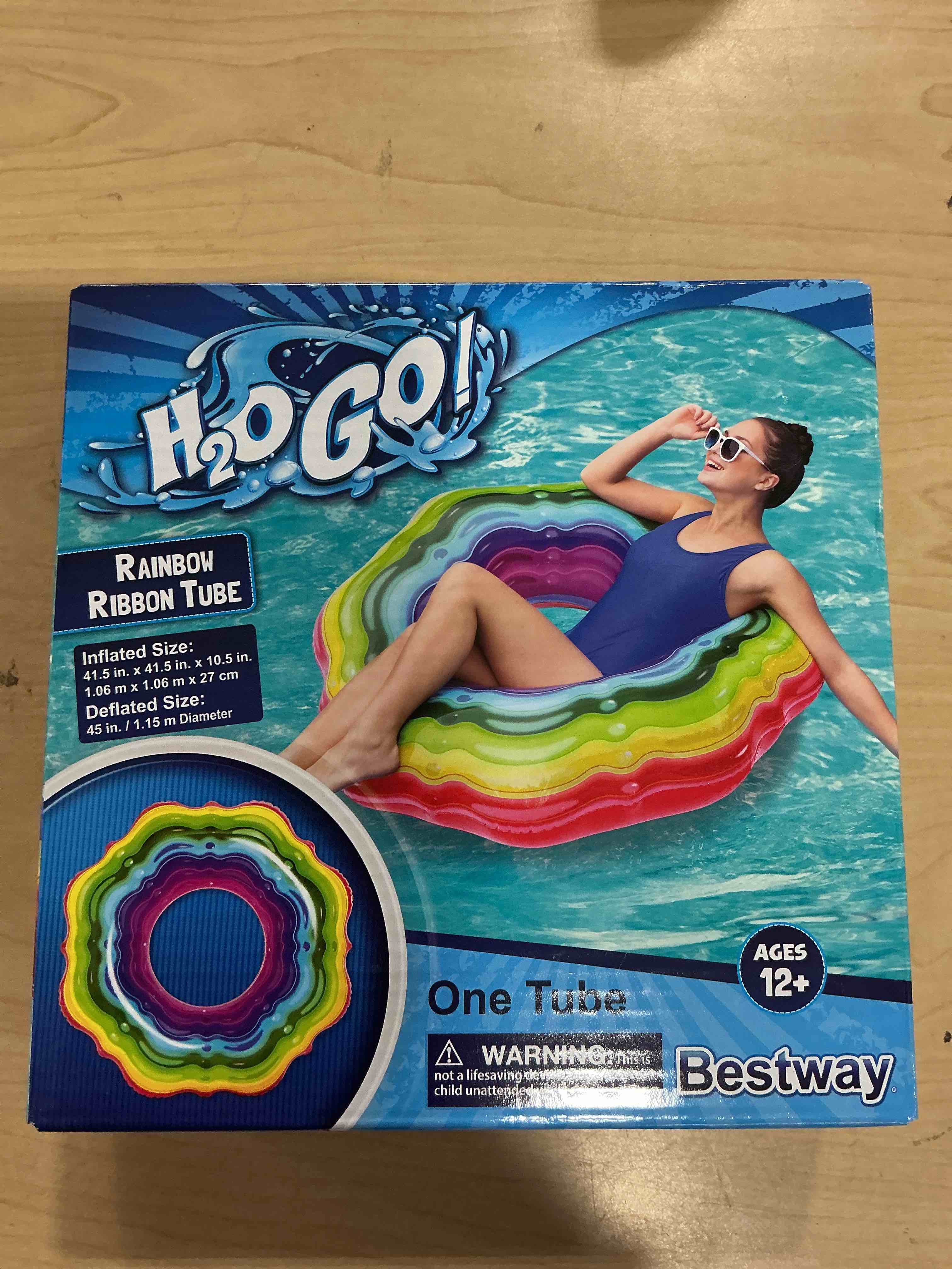 Condition photo showing New/Like New for bestway rainbow ribbon tube 45"