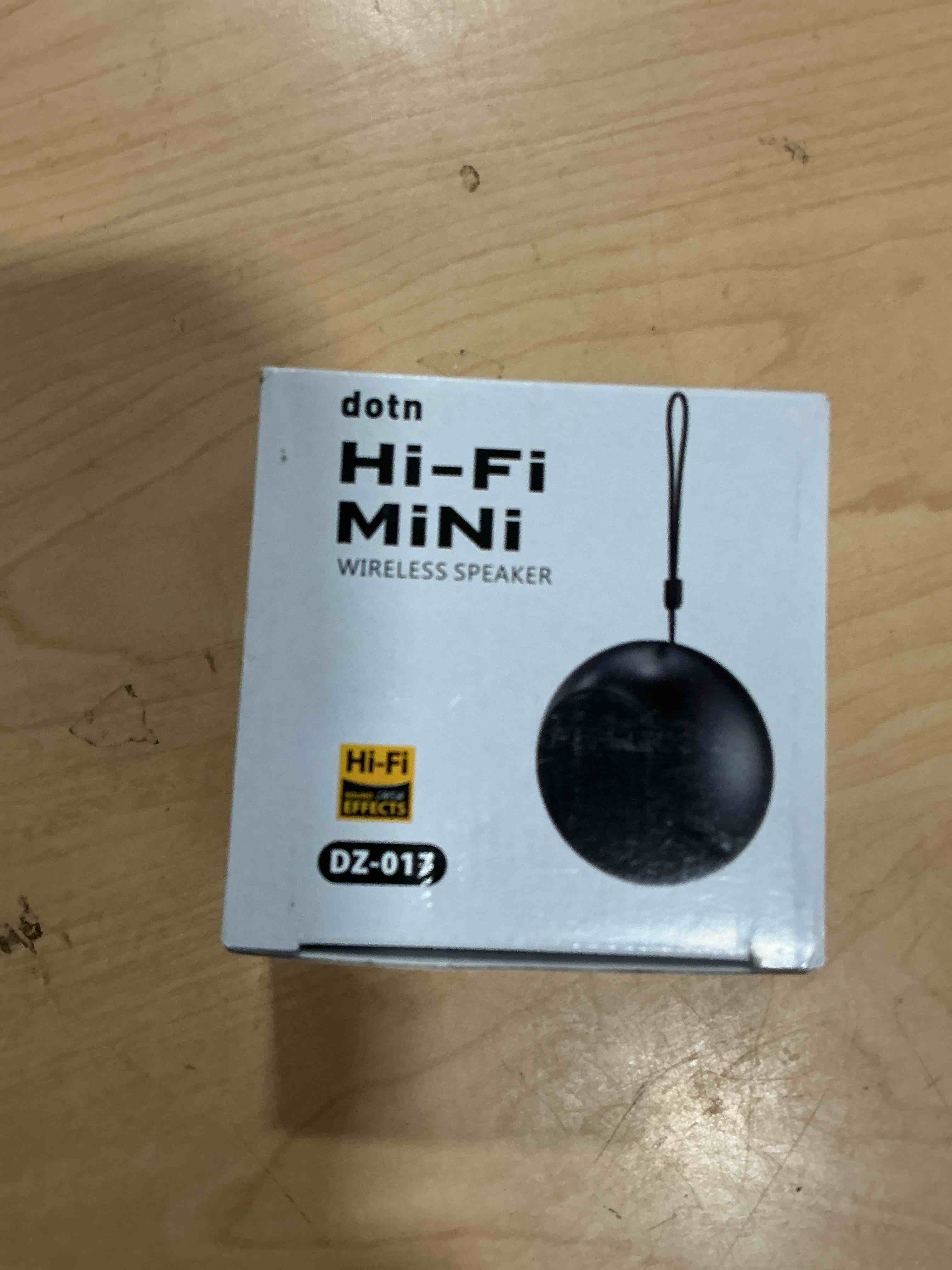 Condition photo showing New/Like New for small speaker, portable bluetooth speaker with loud stereo sound and robust bass, mini speaker with lanyard easy to carry, brief design, ipx7 waterproof speaker for shower, room, hiking, silver