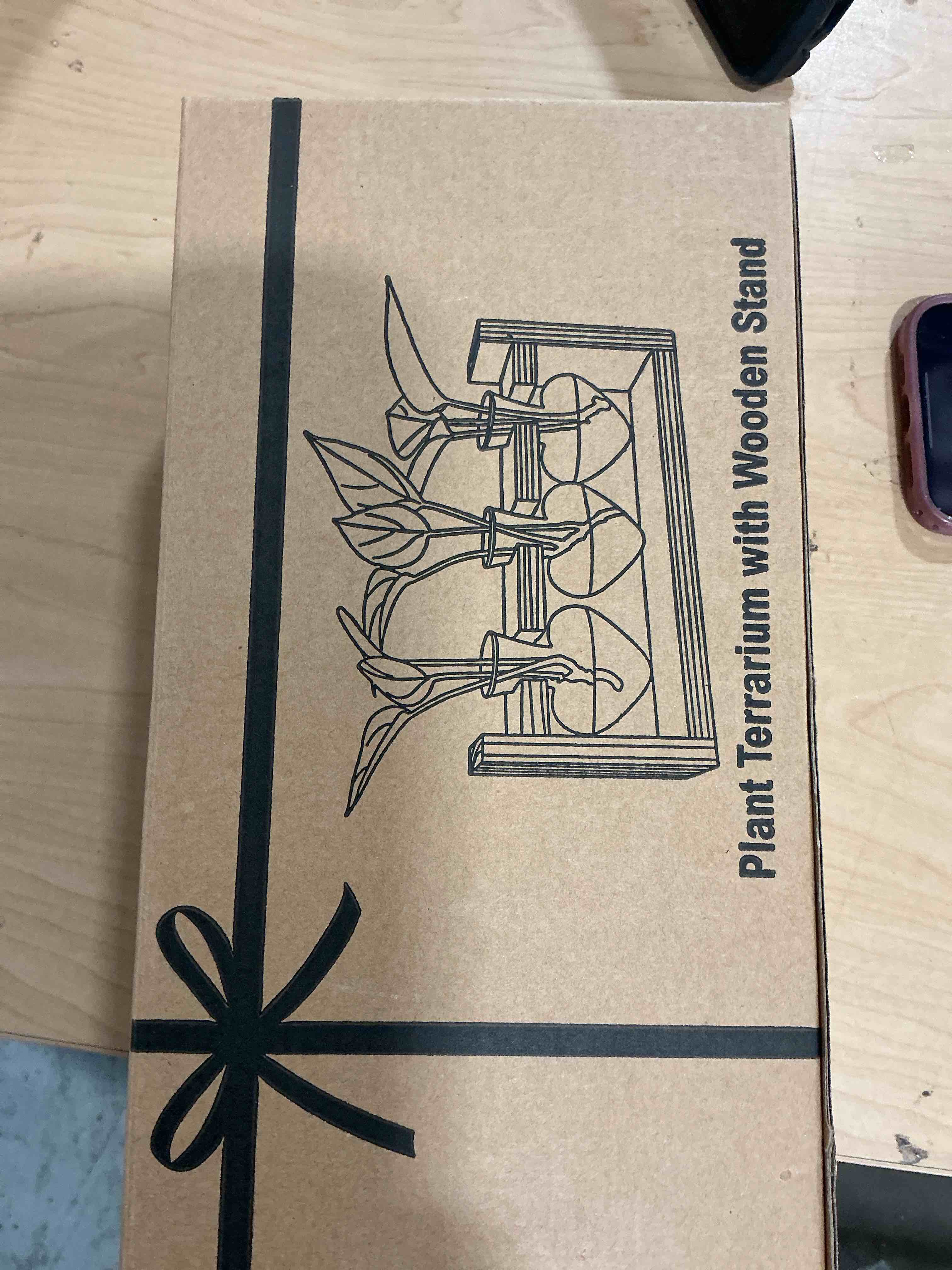 Condition photo showing New/Like New for nacome plant terrarium propagation stations: mothers day gifts for mom plant lovers women wife daughter - 3 bulb glass vases with wooden stand tabletop for hydroponics home garden decor blue