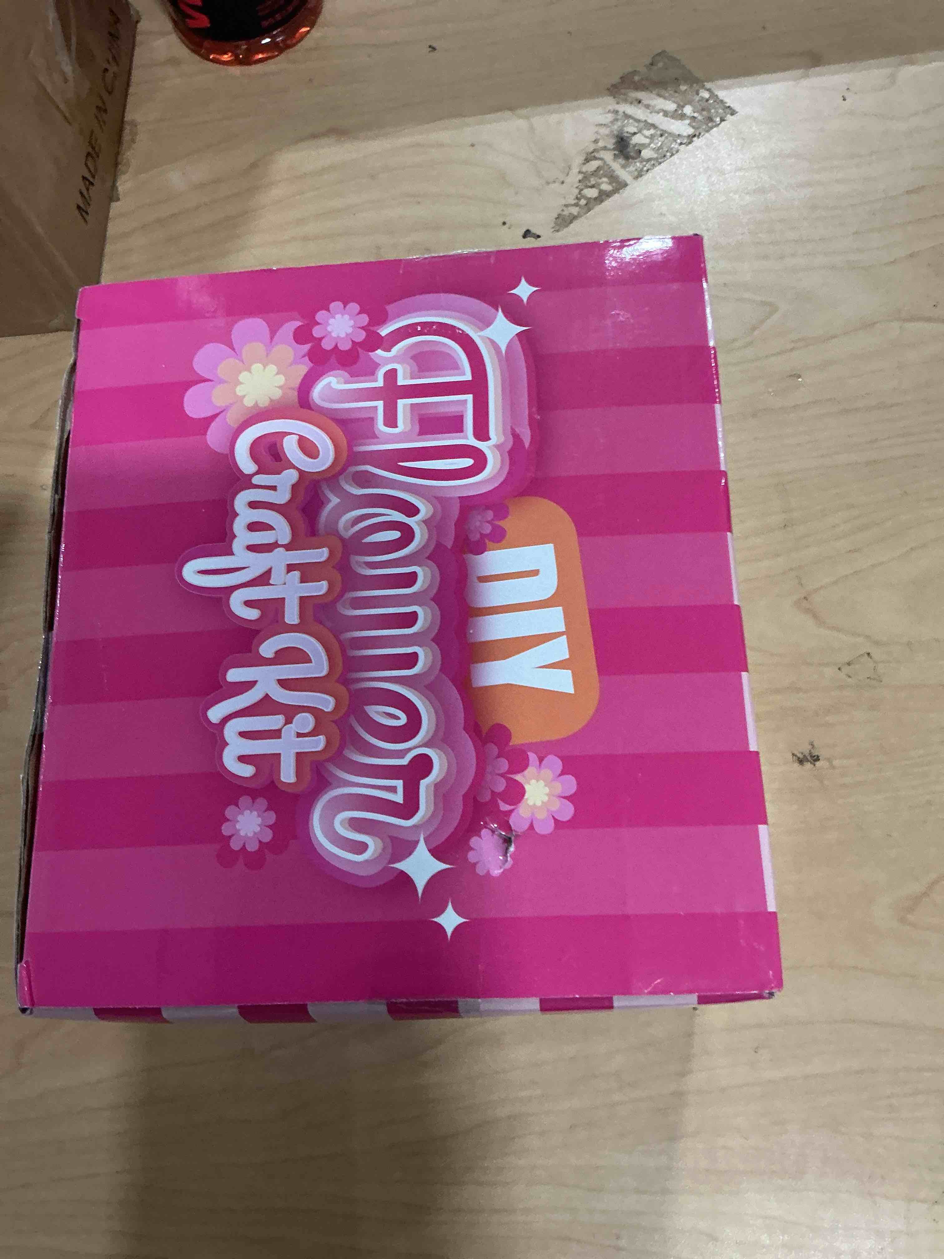 Condition photo showing New/Like New for vnlina diy fabric flower bouquets toys – crafts for girls, arts and crafts for kids ages 4-8 8-12, perfect holiday party activity toy, birthday gifts for girl (pink)