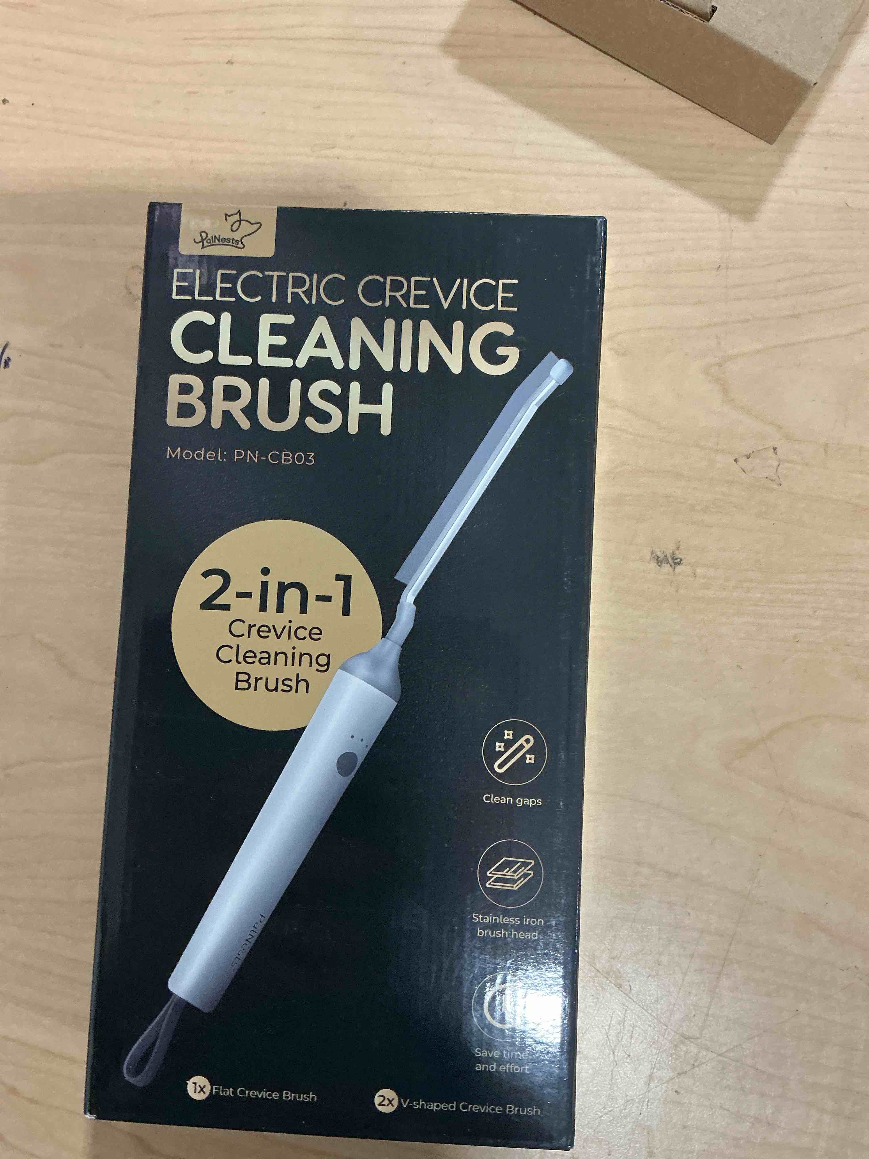 Condition photo showing Brand New for reciprocating deep-clean brush - powered by back-and-forth scrubbing action & led light, 3-speed 2-in-1 hard and v-shaped bristles for grout, kitchen, bathroom, car, pet areas electric 2-in-1 brush