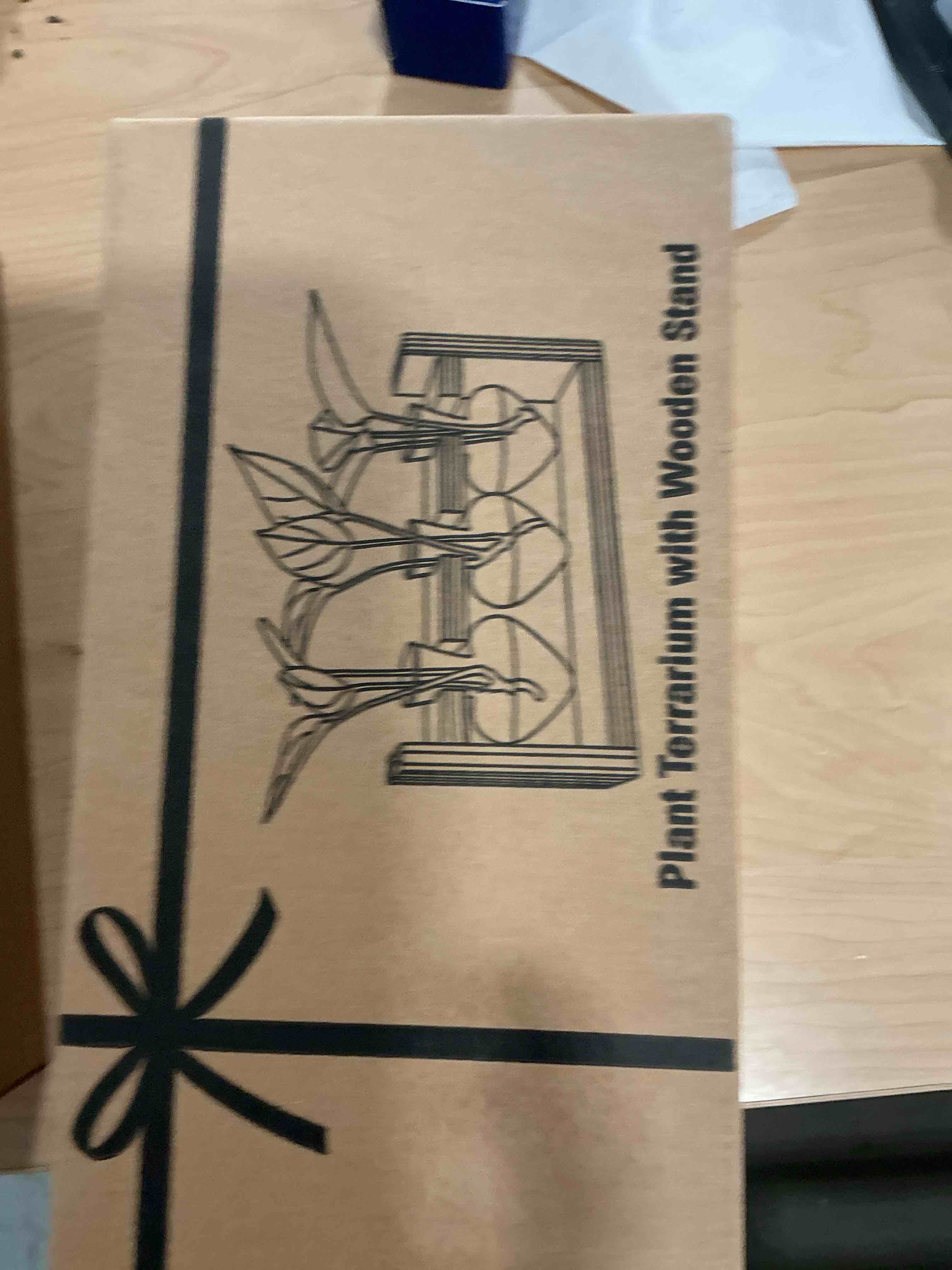 Condition photo showing Brand New for nacome plant terrarium propagation stations: mothers day gifts for mom plant lovers women wife daughter - 3 bulb glass vases with wooden stand tabletop for hydroponics home garden decor blue