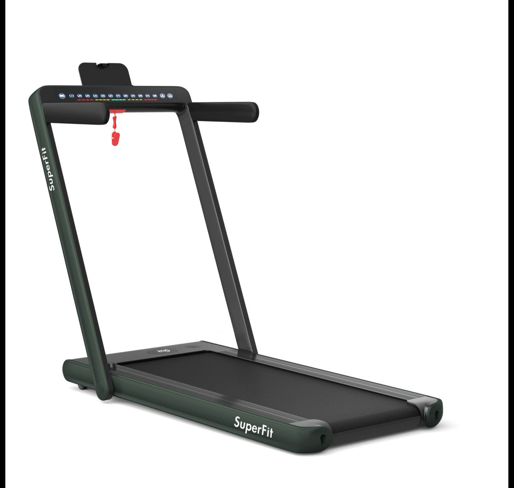 brand new factory sealed 2.25 hp 2-in-1 folding walking pad treadmill with dual display and app control