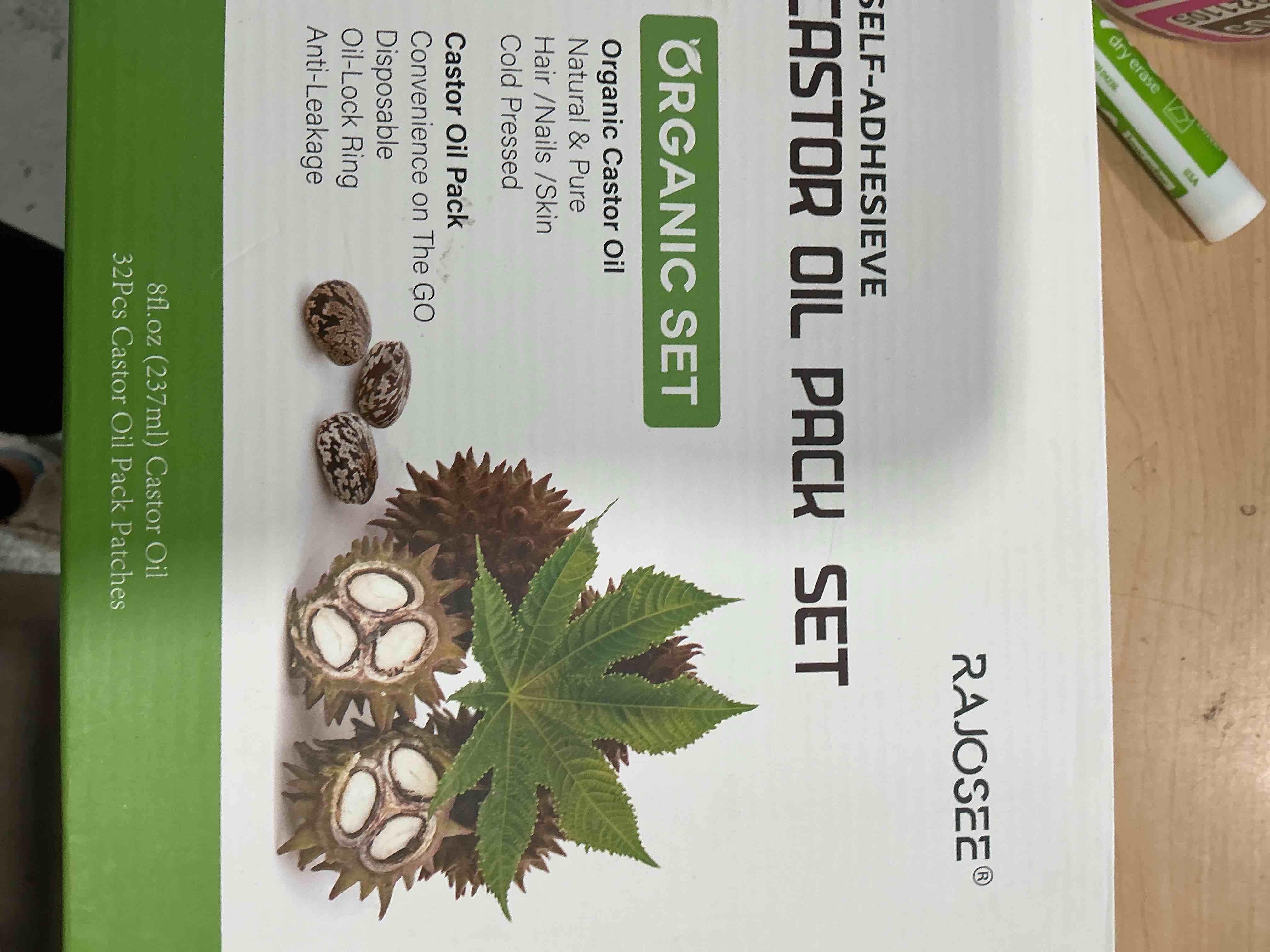 Condition photo showing New/Like New for 20pcs castor oil pack wrap, organic cotton castor oil pack, disposable castor oil patches, portable self-adhesive anti leakage no wash caster oil wrap pad kit (patented product)