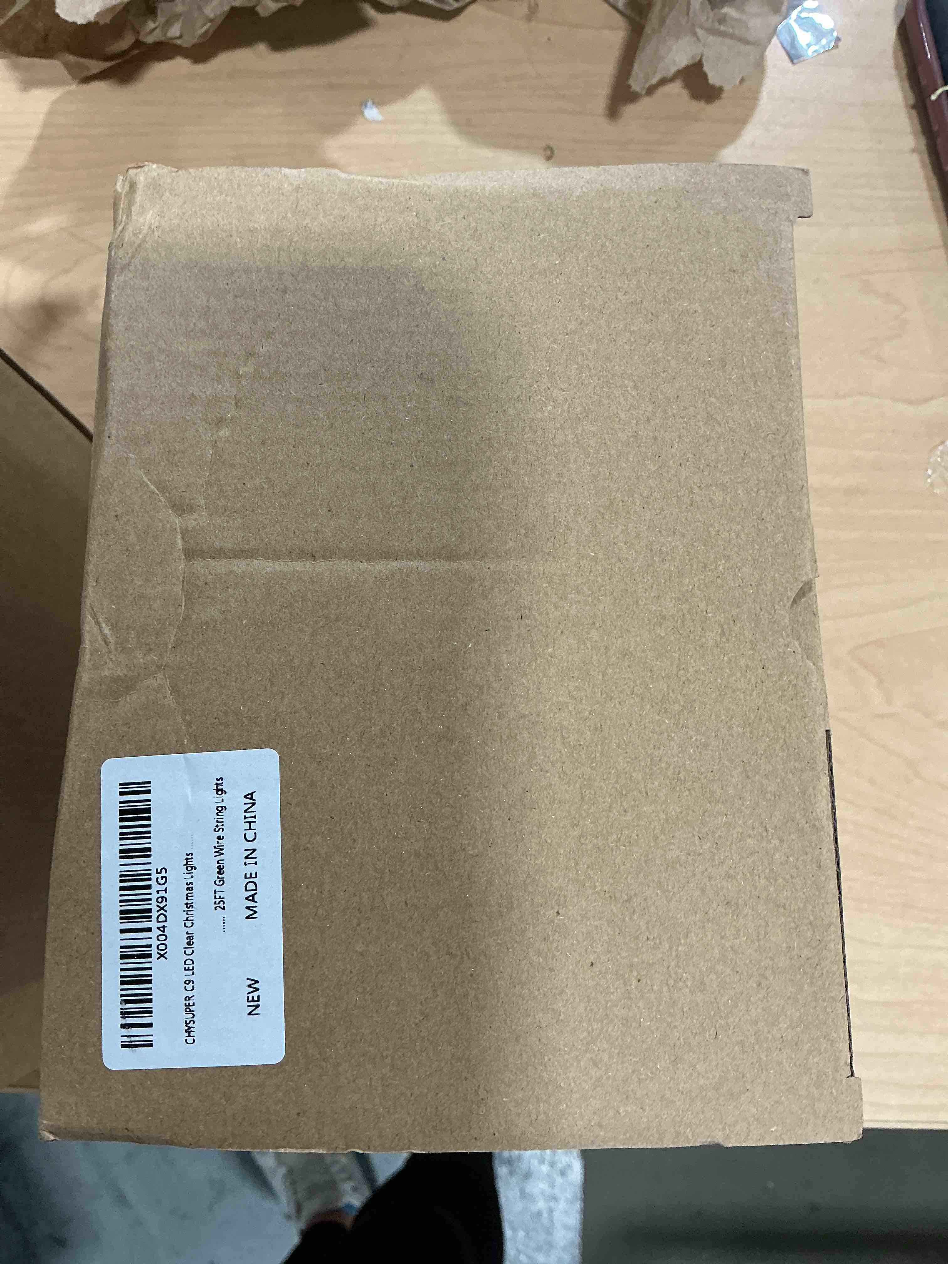 Condition photo showing New/Like New for clear christmas string lights, 100 count, incandescent mini christmas lights, connectable xmas tree light for indoor outdoor garland birthday holiday wedding festival party