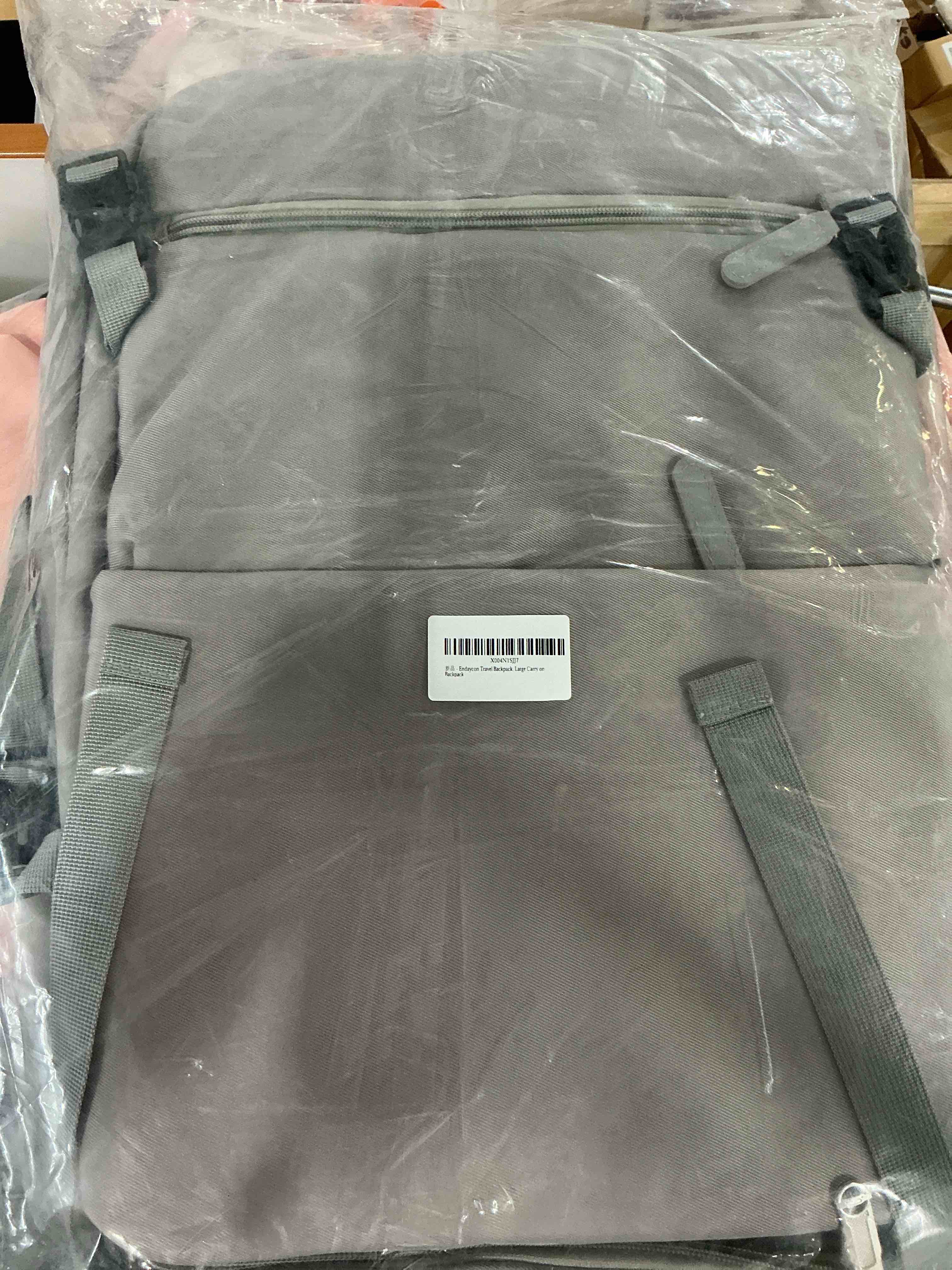 Condition photo showing New/Like New for travel backpack for women, carry on luggage with usb charging hole, waterproof laptop backpack medium minimalistic grey01