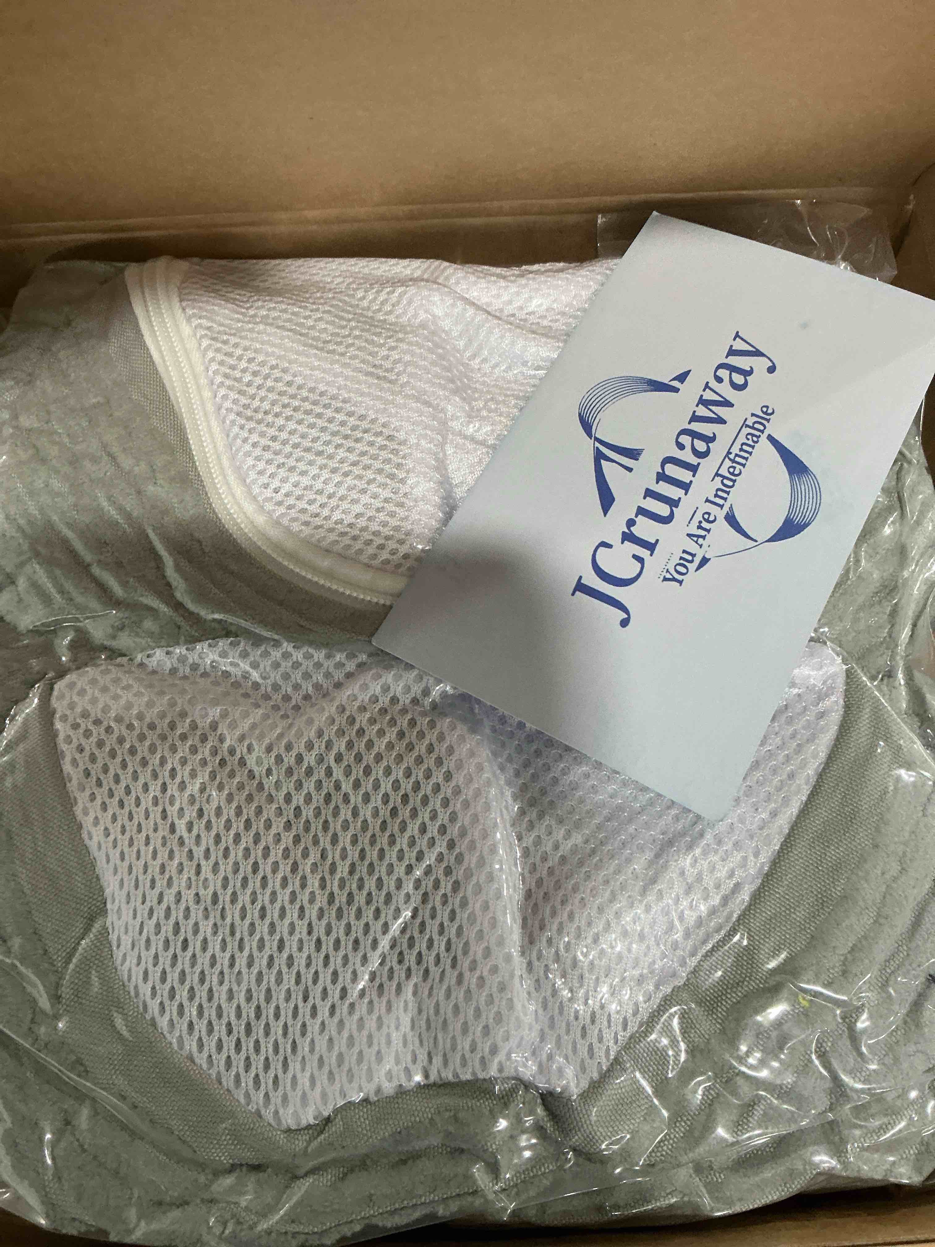 Condition photo showing New/Like New for 3-in-1 shoe washing bag for washing machine, chenille fibers keep 360° wrap-around cleaning, durable hidden lockable zipper reusable laundry bag for sneaker gym shoes gray 2 pack 2pcs-single-hole style