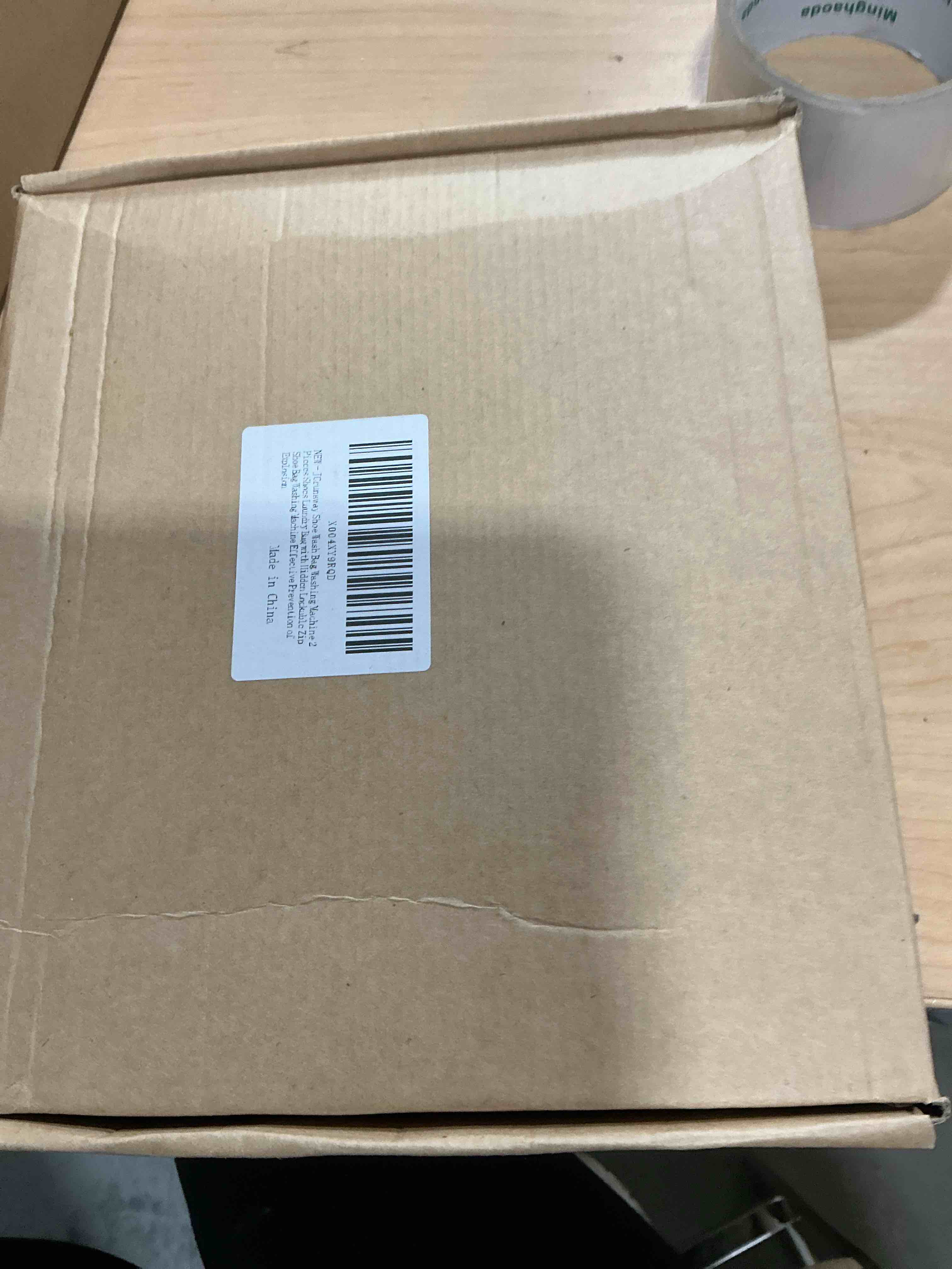 Condition photo showing New/Like New for 3-in-1 shoe washing bag for washing machine, chenille fibers keep 360° wrap-around cleaning, durable hidden lockable zipper reusable laundry bag for sneaker gym shoes gray 2 pack 2pcs-single-hole style