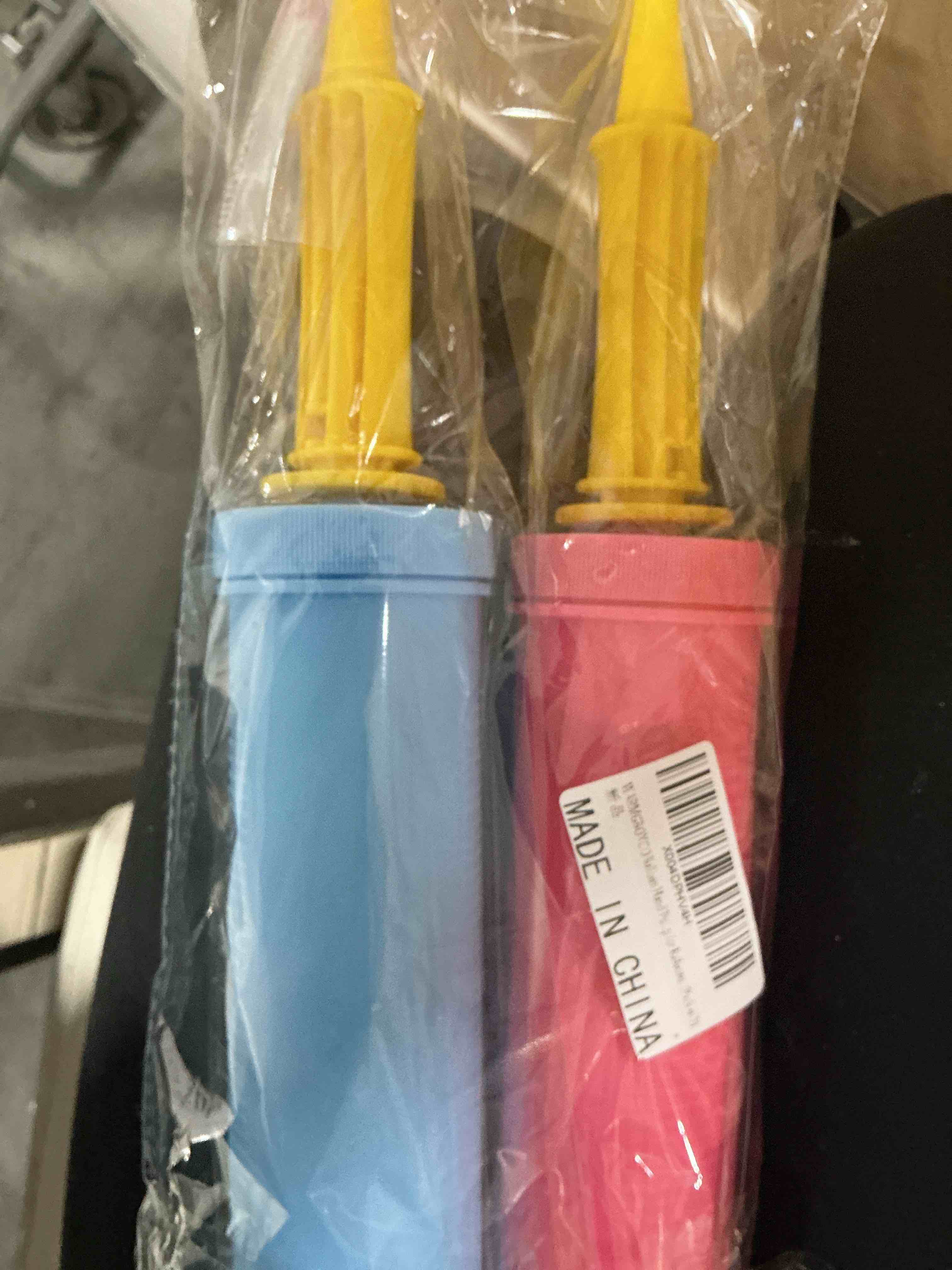 Condition photo showing New/Like New for balloon hand pump,balloon pump hand two-way dual action,air pump for balloons for birthday party decorations, portable hand pump for balloons. (pack of 2)