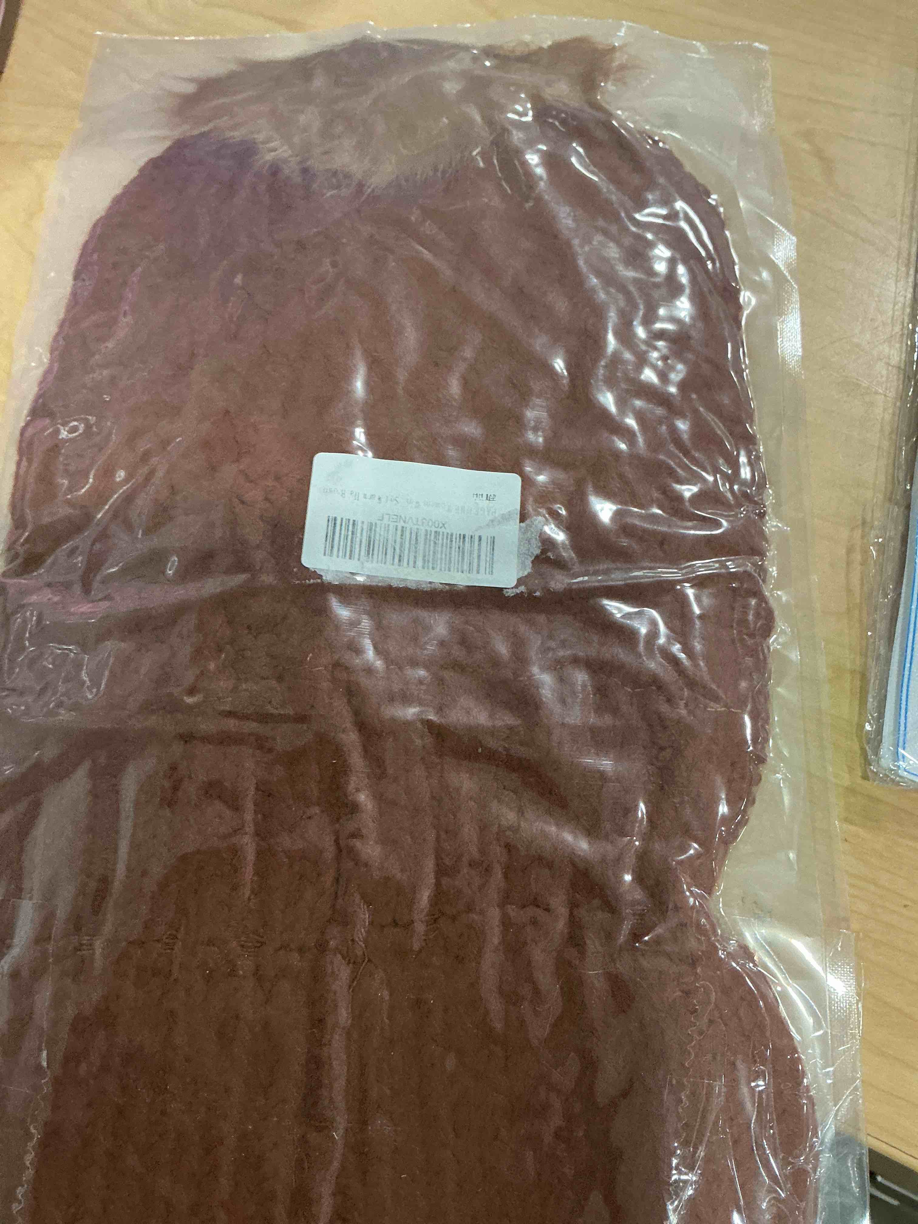 Condition photo showing New/Like New for page one womens winter ribbed beanie crossed cap chunky cable knit pompom soft warm hat one size brown