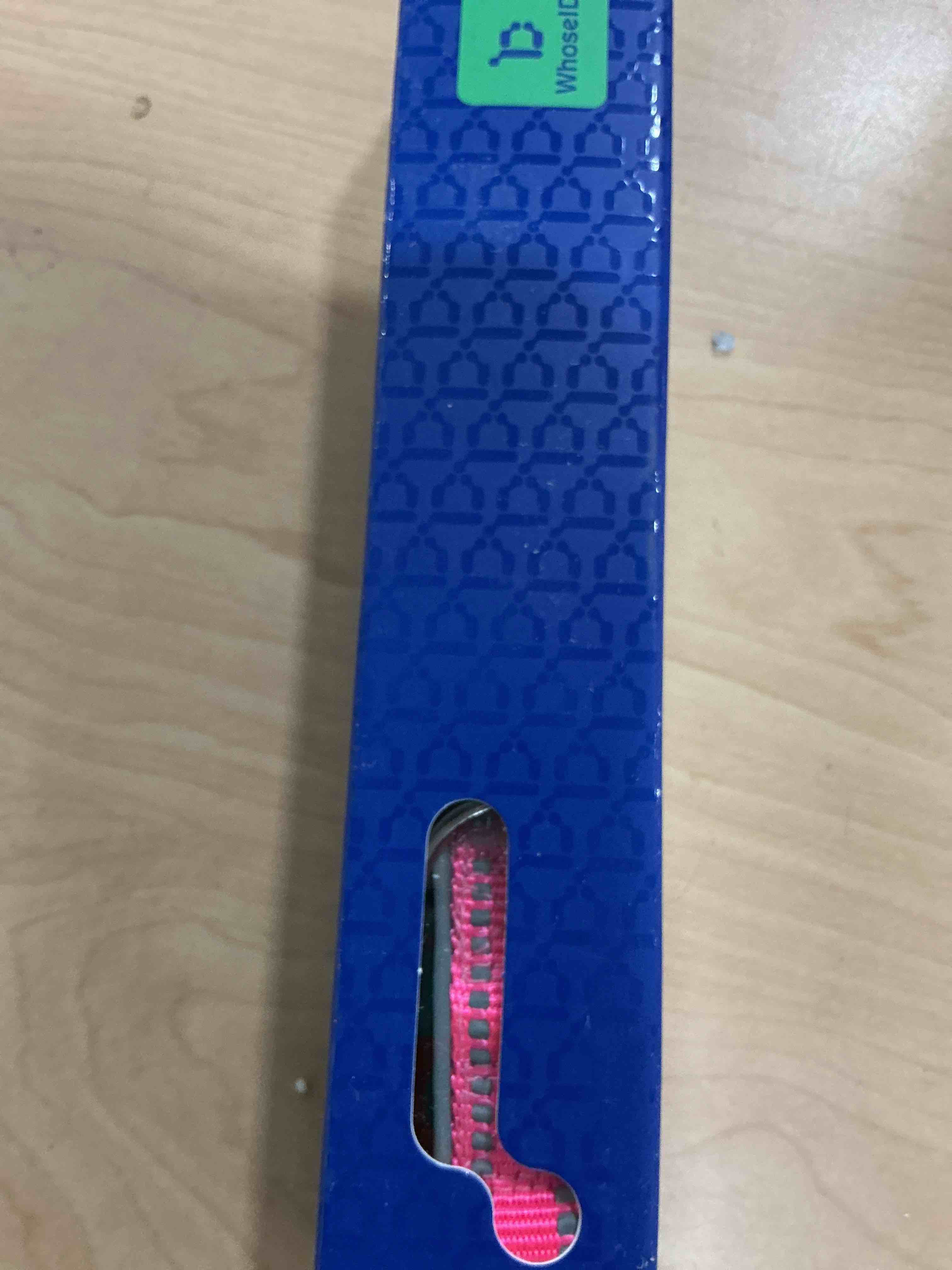 Condition photo showing New/Like New for upgrade airtag dog collar,with ipx8 waterproof airtag holder | reflective ultra-durable | soft padded | lock buckle | heavy duty | fit small medium large dogs?rose1?m(15"?19") rose1 m(15"?19")