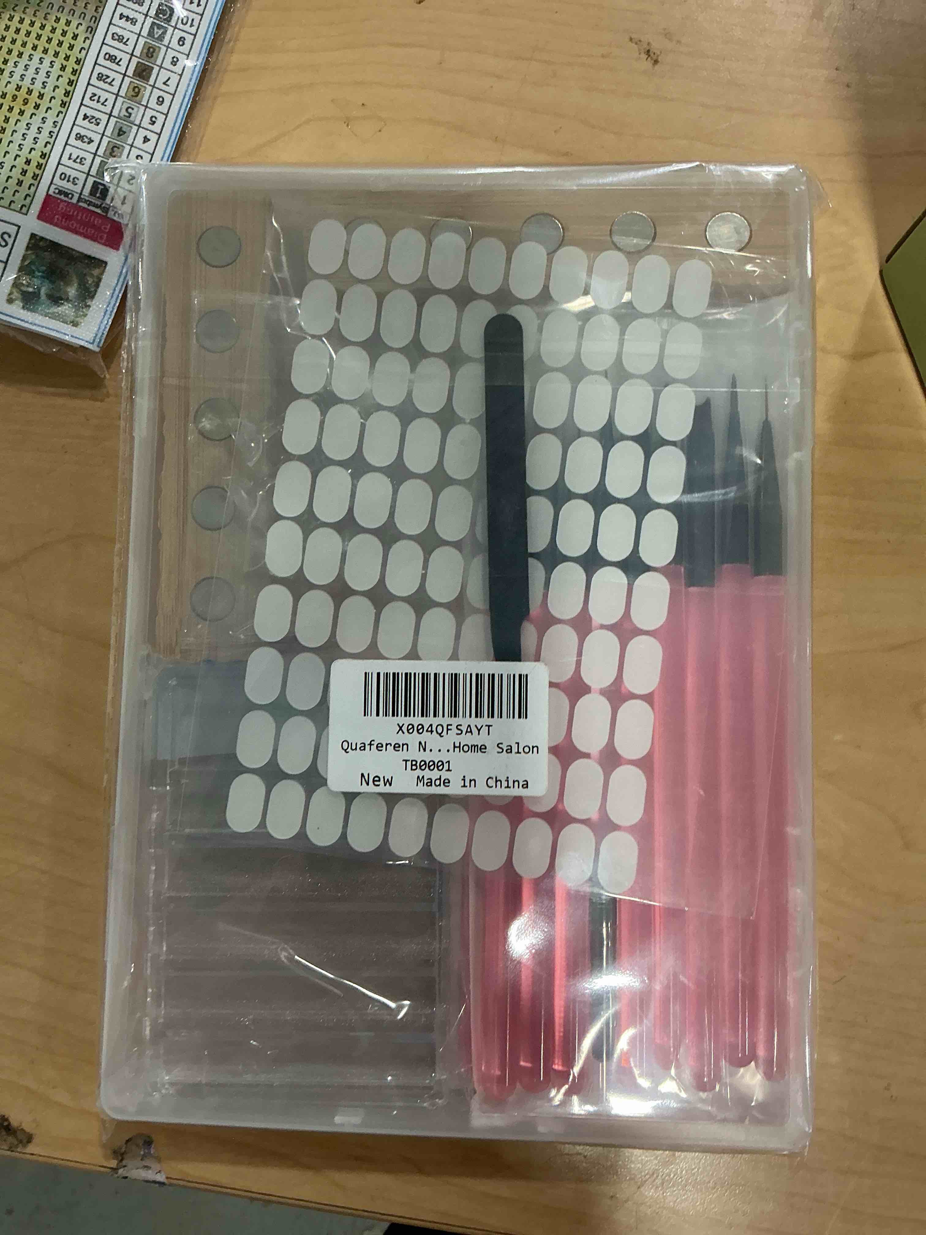 Condition photo showing Brand New for quaferen nail brushes for nail art 39pcs nail brush tools set with nail stand holder 2-in-1 nail art palette professional acrylic nail brushes kit for beginners home salon 39pcs multiple brushes set