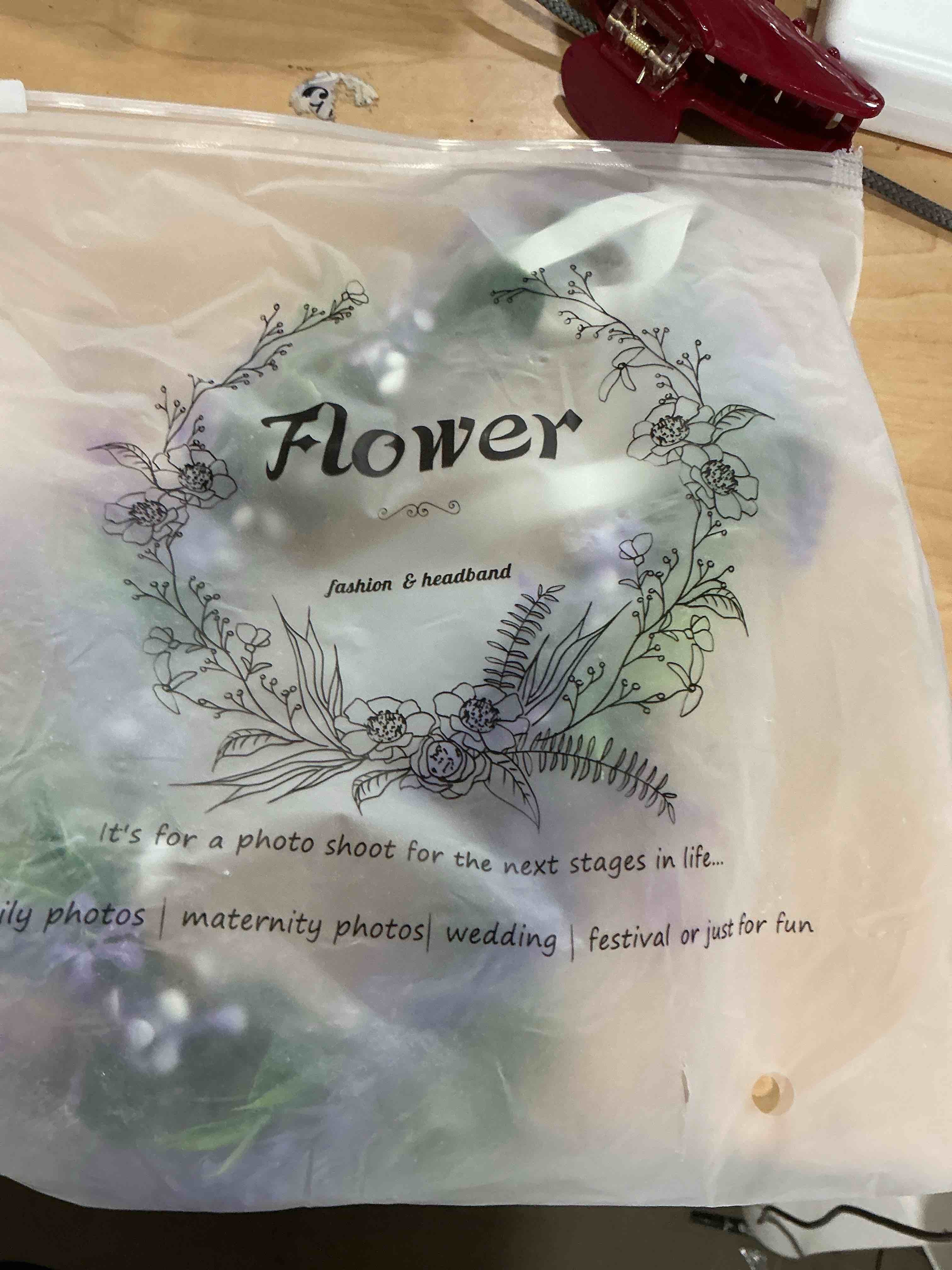 Condition photo showing Brand New for vividsun green leaf flower crown eucalyptus crown wedding bridal maternity photo props headpiece (a/purple)