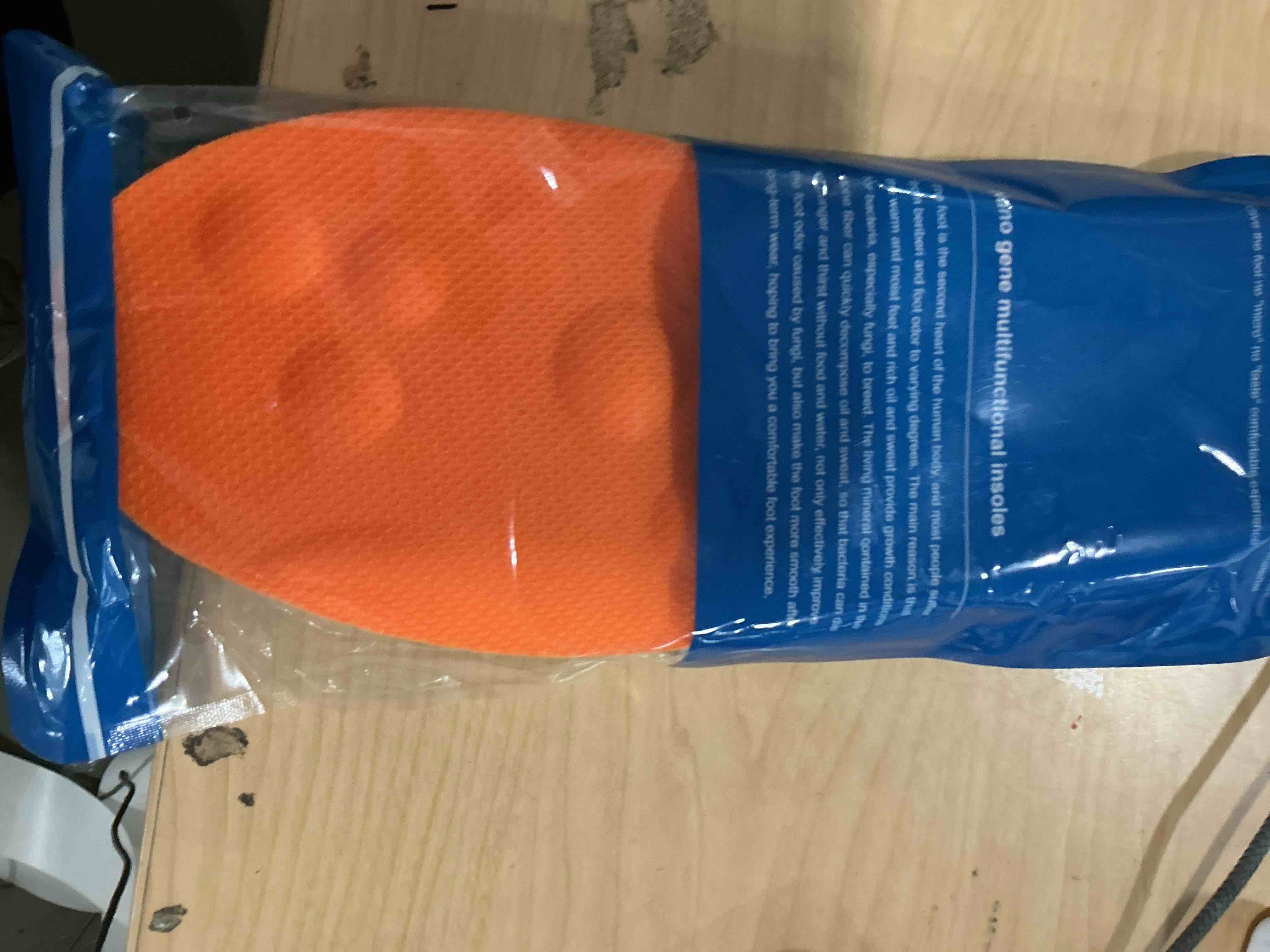 Condition photo showing Brand New for 2026 new steppers insoles for men & women,4d cloud massage memory foam insoles with arch support?comfortable and breathable (orange, (orange-men11) orange (orange-men11