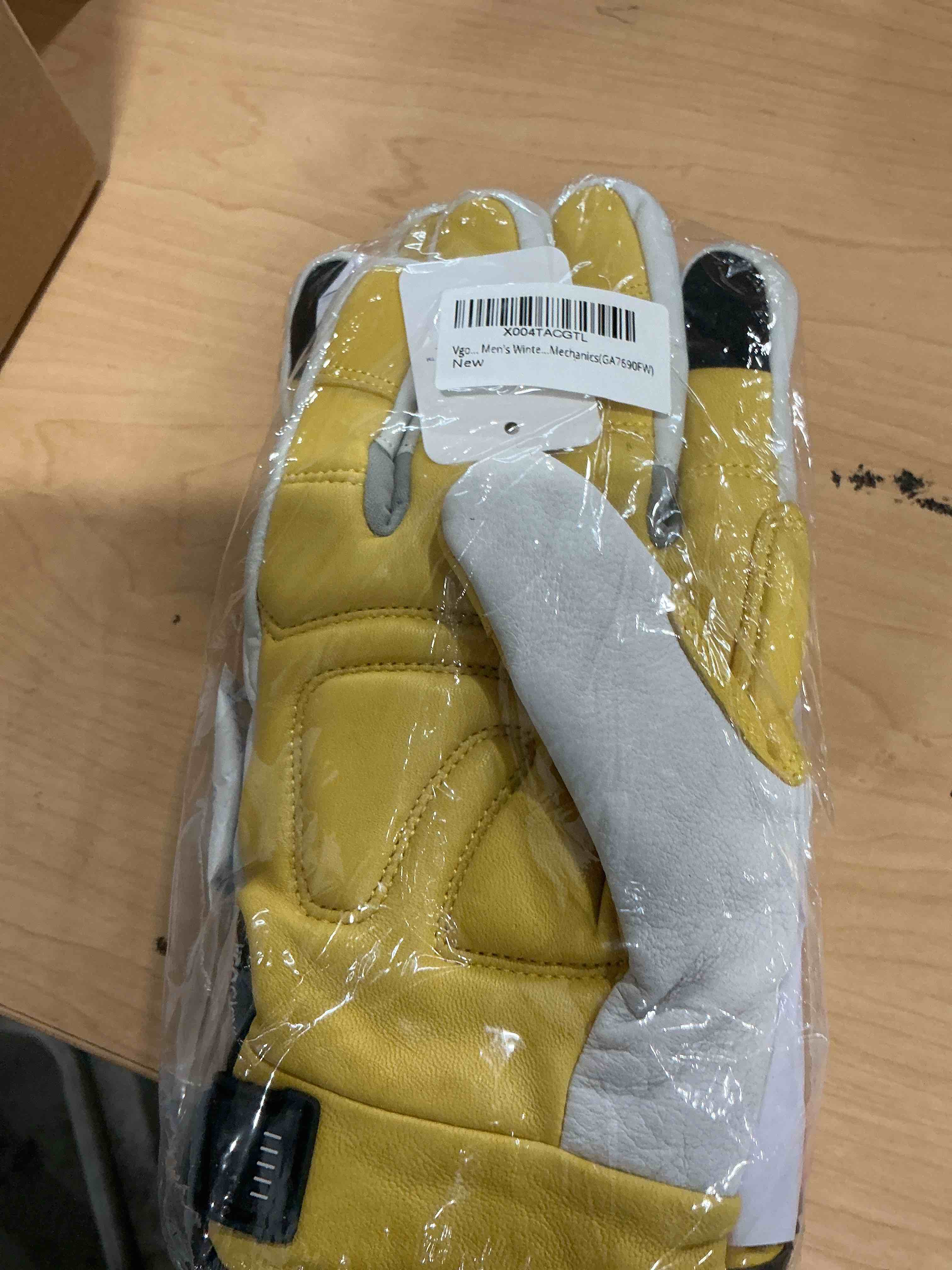 Condition photo showing Brand New for vgo...… winter work gloves men,leather work gloves,anti-vibration,mechanics gloves,abrasion resistance
