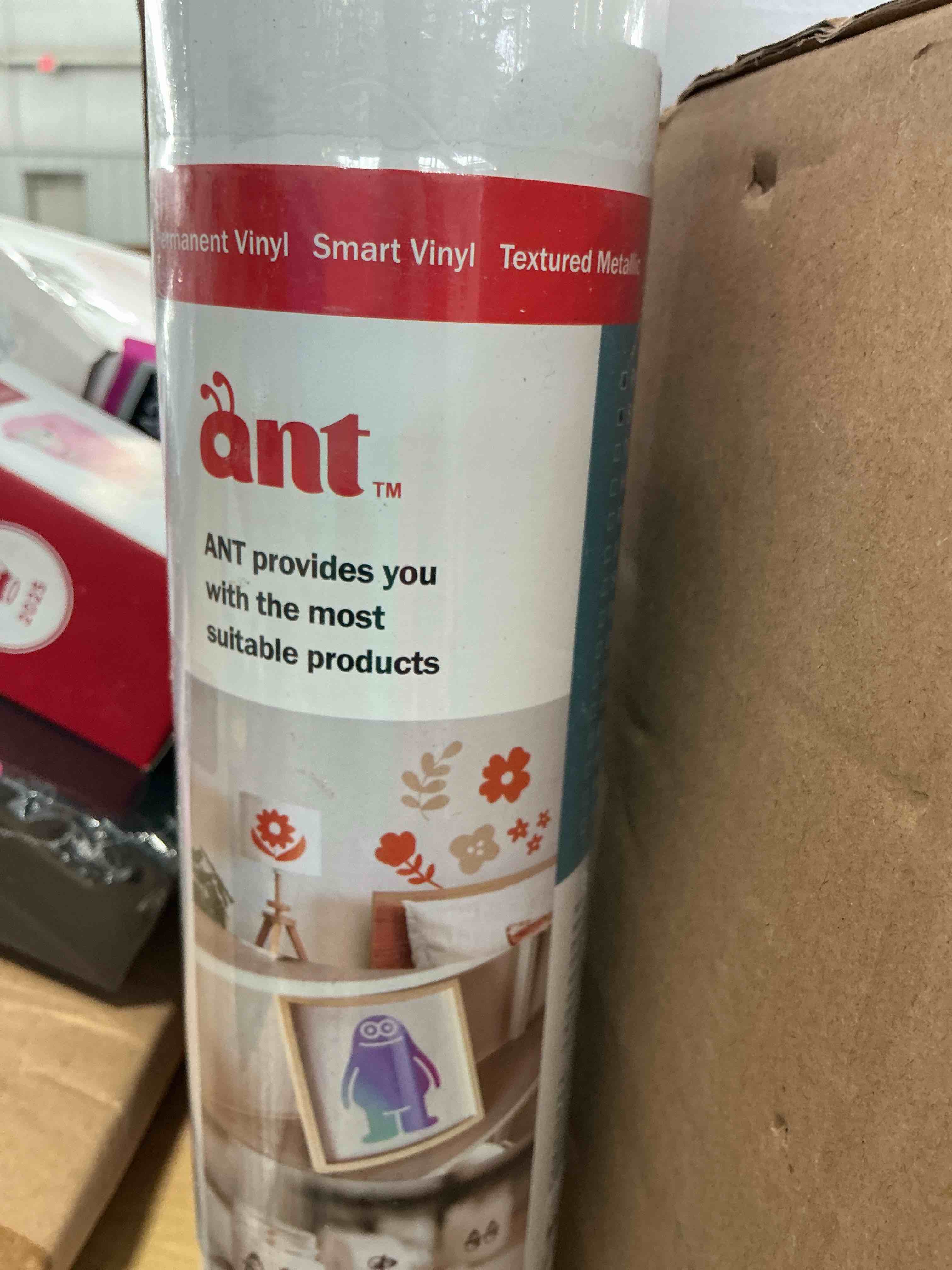 Condition photo showing Brand New for ant 13inch x 15ft smart adhesive permanent vinyl compatible with cricut explore and maker series without cutting mats, create diy projects, decals, stickers & more (white, 13inchx15ft)