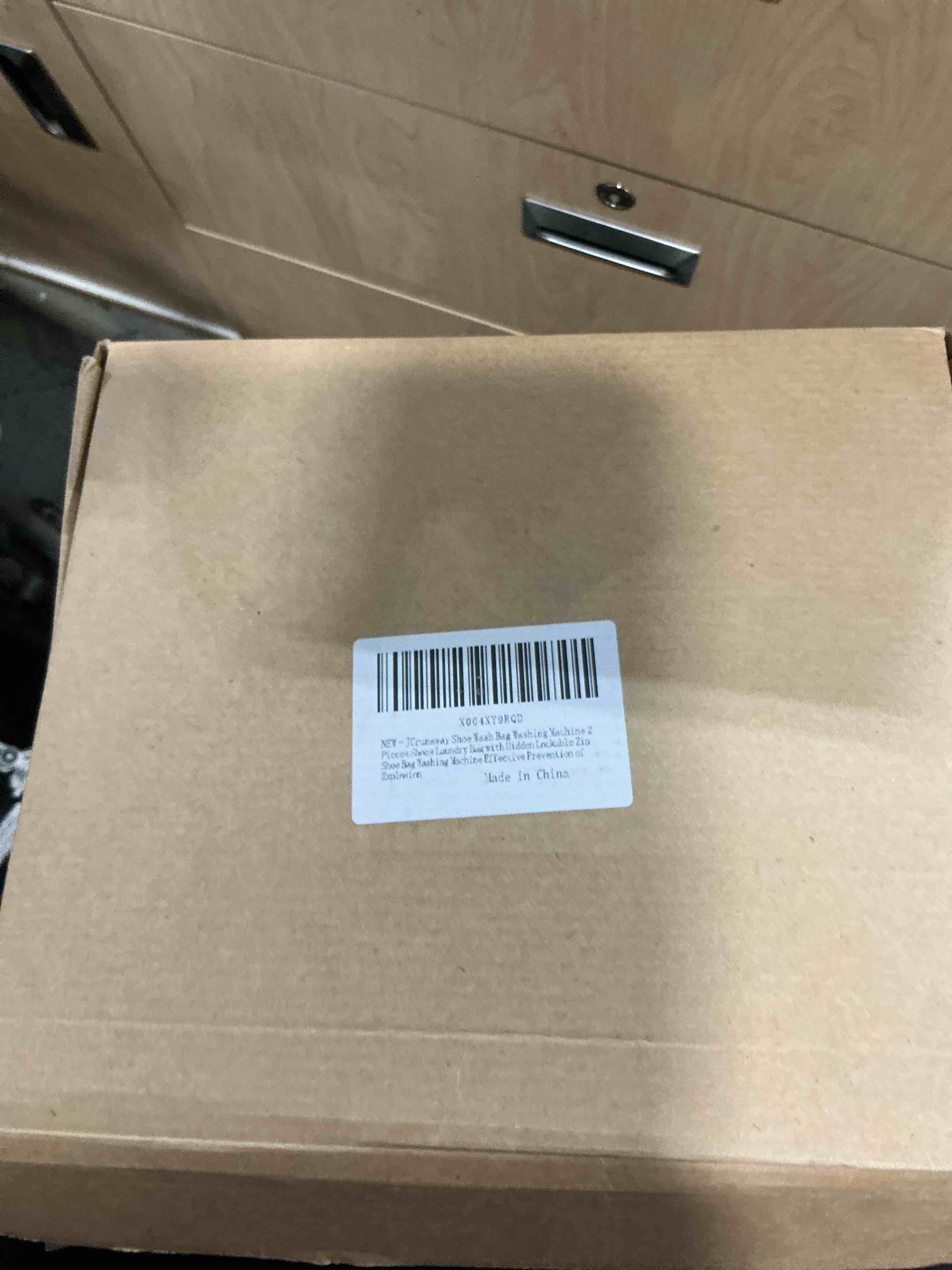 Condition photo showing Brand New for 3-in-1 shoe washing bag for washing machine, chenille fibers keep 360° wrap-around cleaning, durable hidden lockable zipper reusable laundry bag for sneaker gym shoes gray 2 pack 2pcs-single-hole style