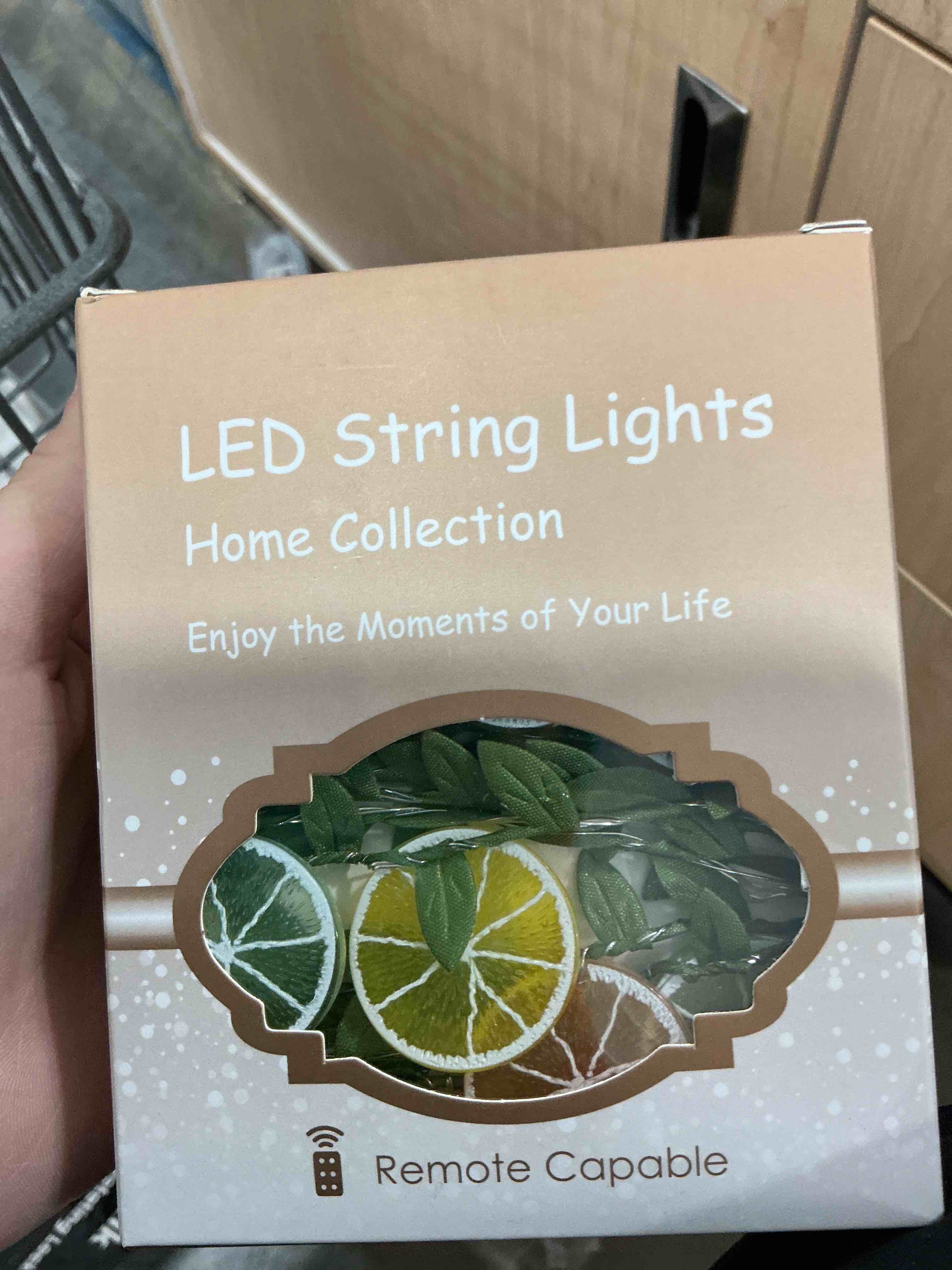 Condition photo showing Brand New for lemon led lights 15 green yellow orange crystal lemon slices 10ft 30 lights battery wrapable string lights 8-funktions remote dim+/- timer, home party christmas summer decor
