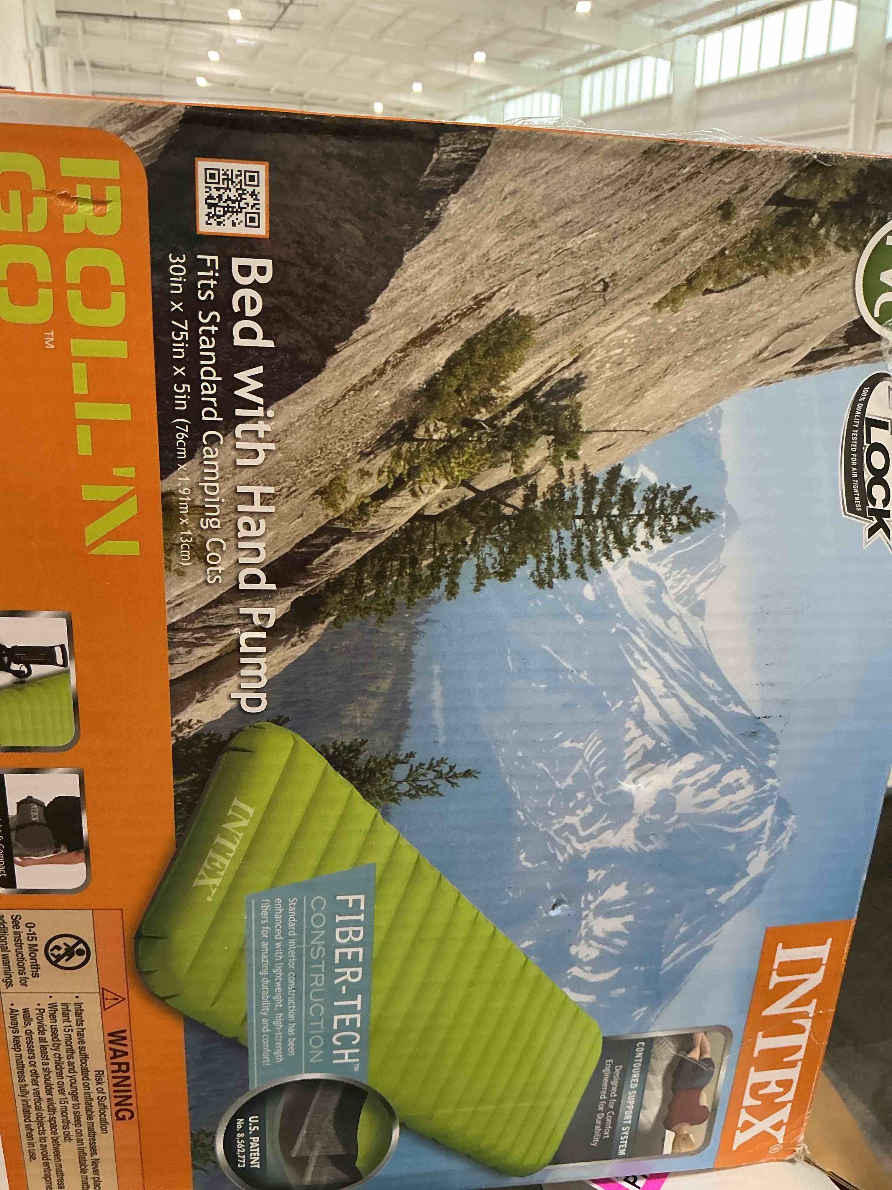 Condition photo showing New/Like New for intex 64097ep truaire luxury camping mat: inflatable sleeping pad – durable outdoor use – puncture-resistant – includes quickfill air pump – 300lb weight capacity