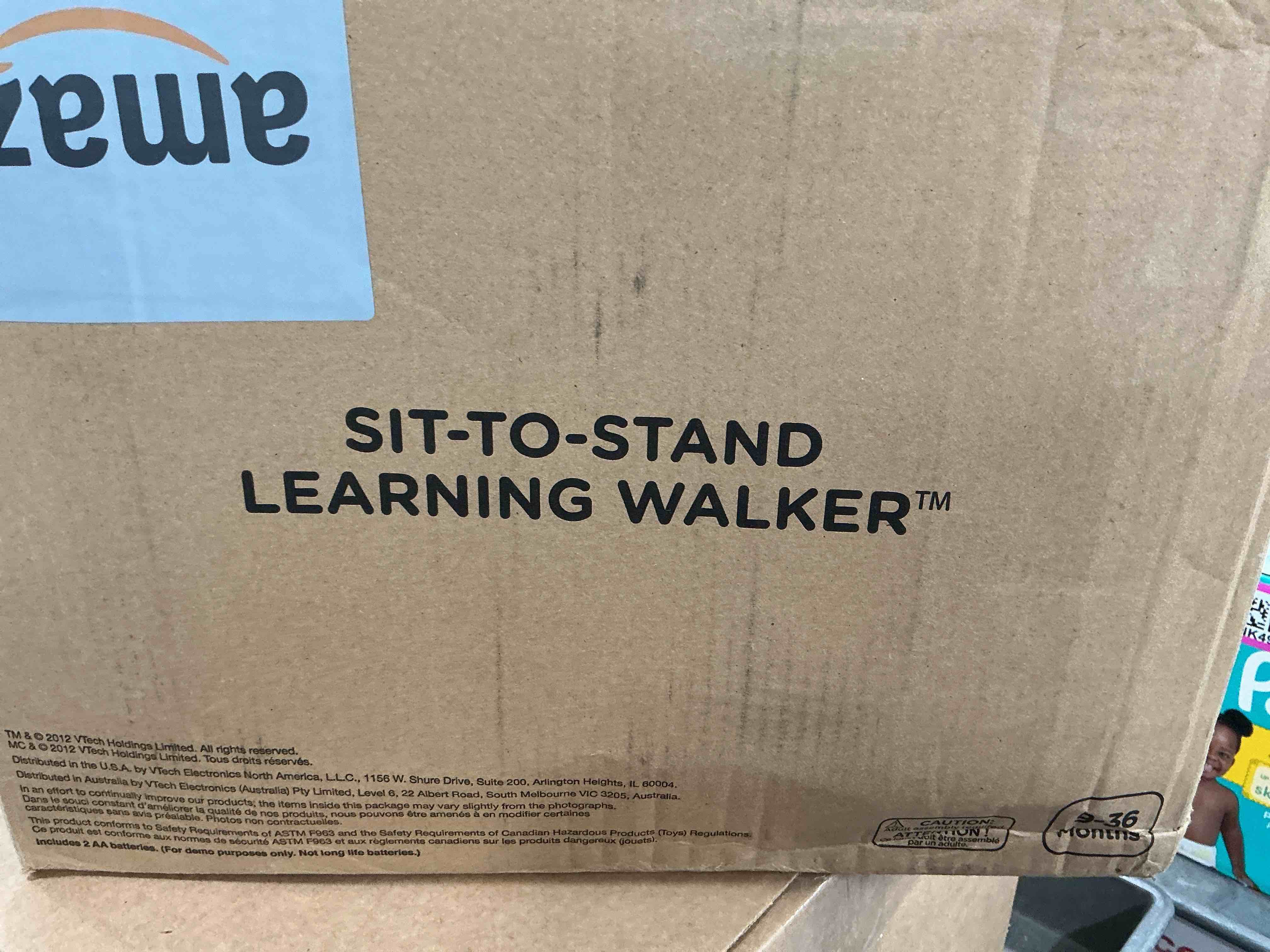 Condition photo showing Brand New for vtech sit-to-stand learning walker (frustration free packaging), blue blue walker