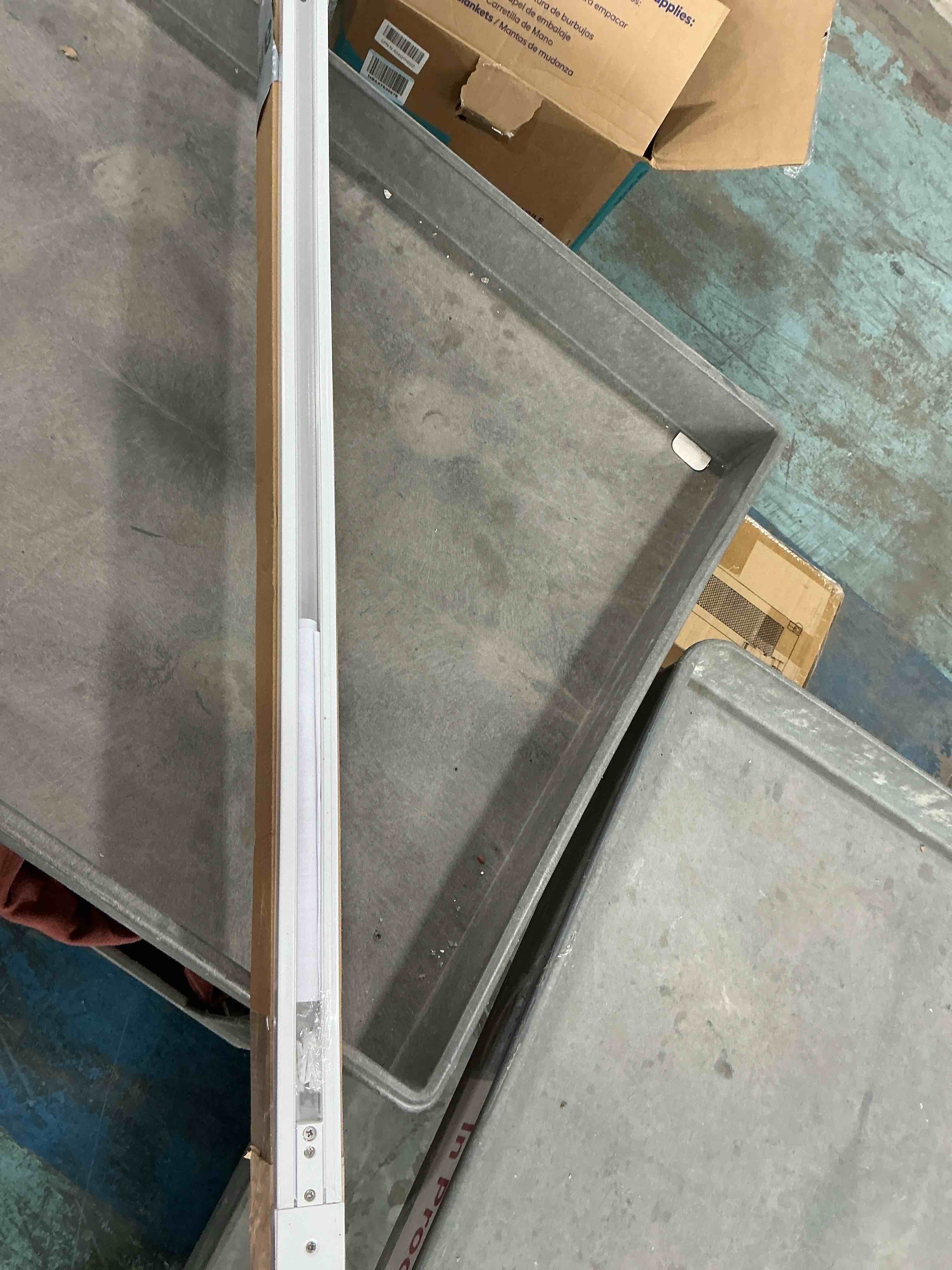 Condition photo showing New/Like New for vanoopee h track lighting rails kit, 12ft h type track rails white with end caps and live end feed connector, compatible with single circuit 120v h style track system, for h led track lighting heads