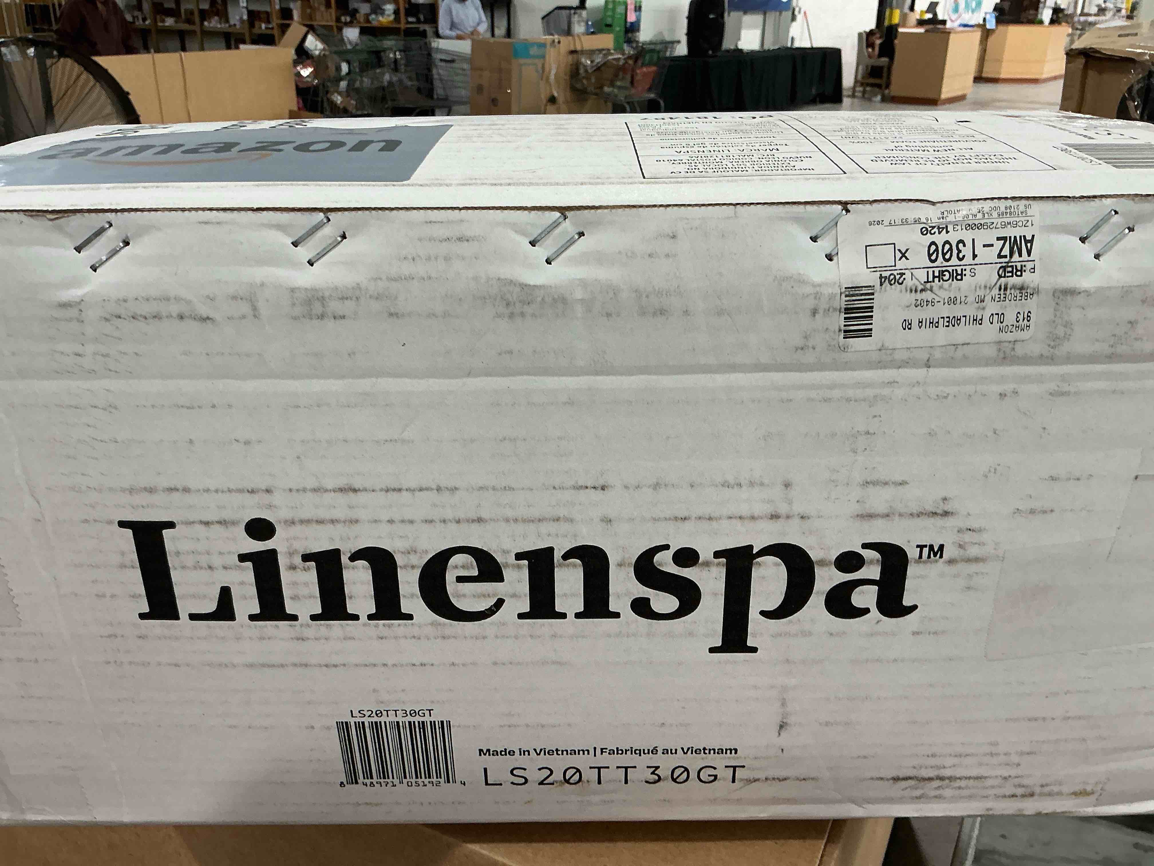 Condition photo showing Brand New for linenspa memory foam mattress topper - 2 inch gel infused memory foam - plush feel - cooling and pressure relieving - certipur certified - dorm room essentials - twin size twin 2 inch classic gel