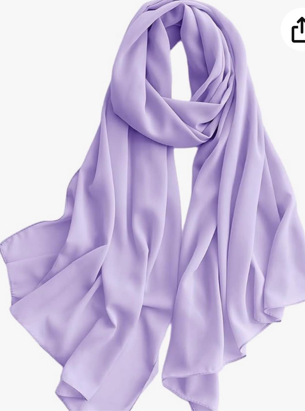 Chiffon Hijab for Women Sheer Shawl and Wraps for Wedding Bridal Scarves Summer Lightweight Sun-proof Scarf Light Purple