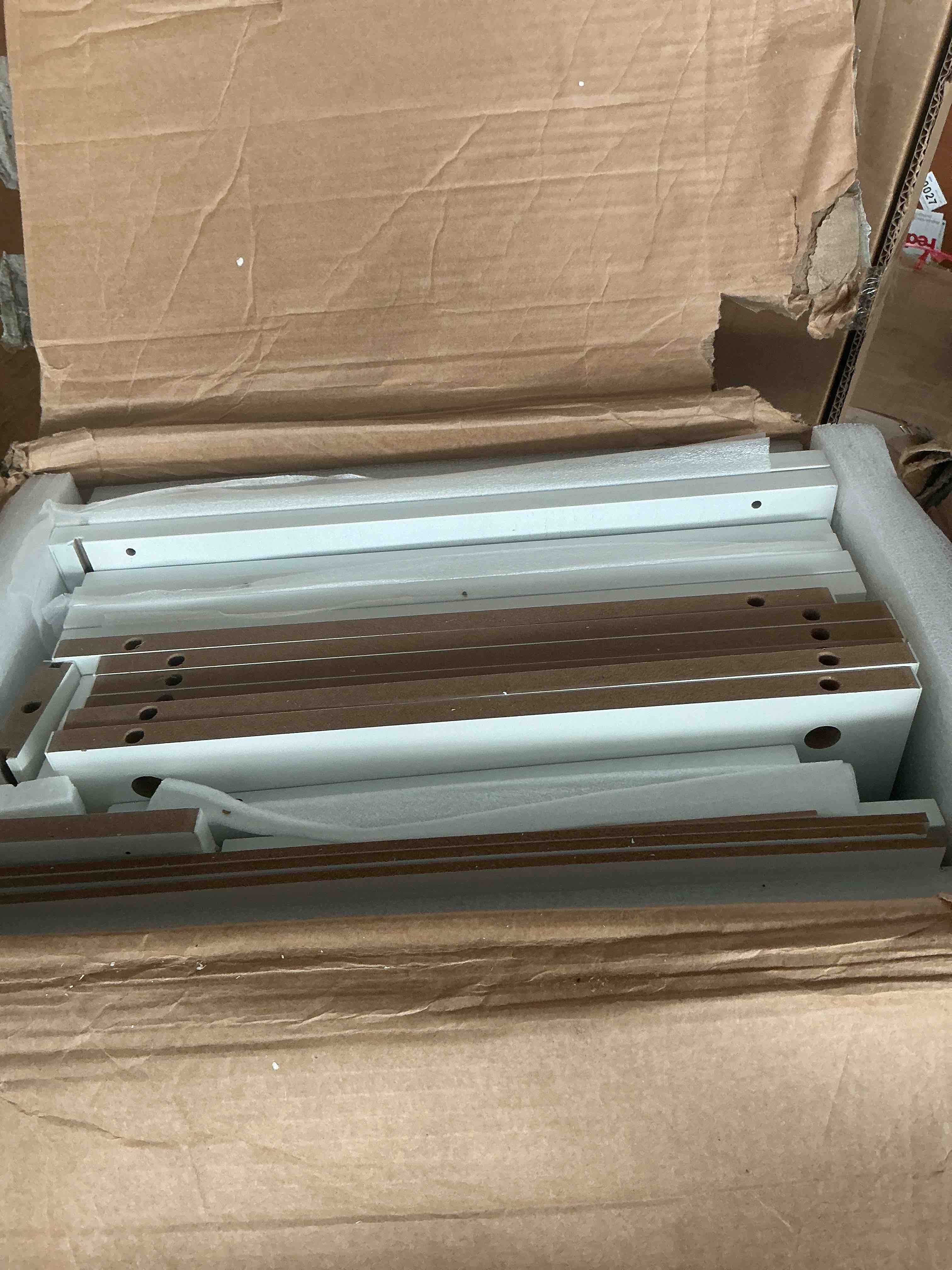 Condition photo showing New/Like New for ironck bookshelves and bookcases set of 2 floor standing 6 tiers display storage shelves 70 in tall bookcase home decor furniture for home office, living room, bed room1/2box