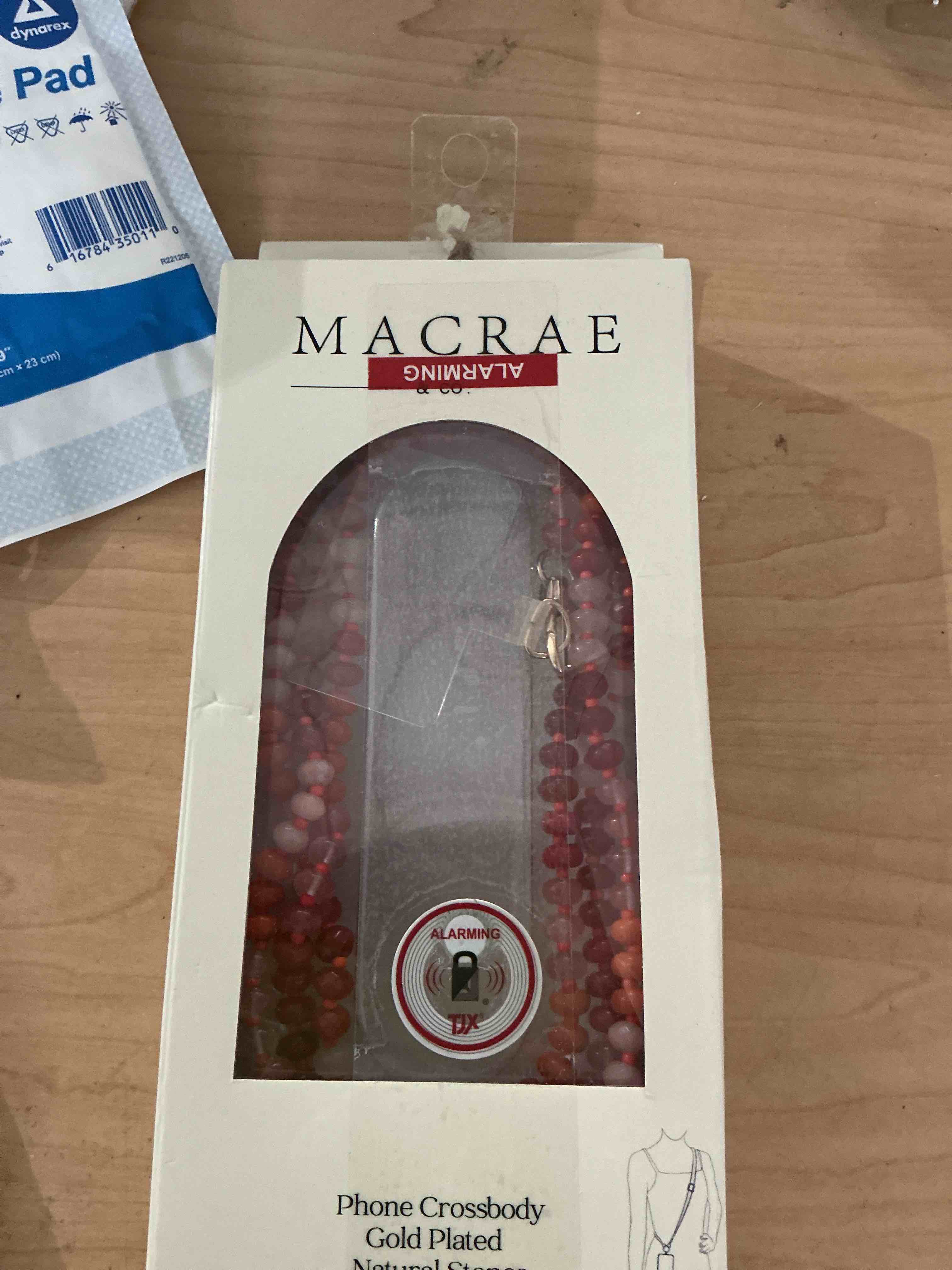 Condition photo showing Good Condition for posadina natural stone phone charm, beaded healing phone wrist strap, handmade cellphone chain lanyard with tether tab