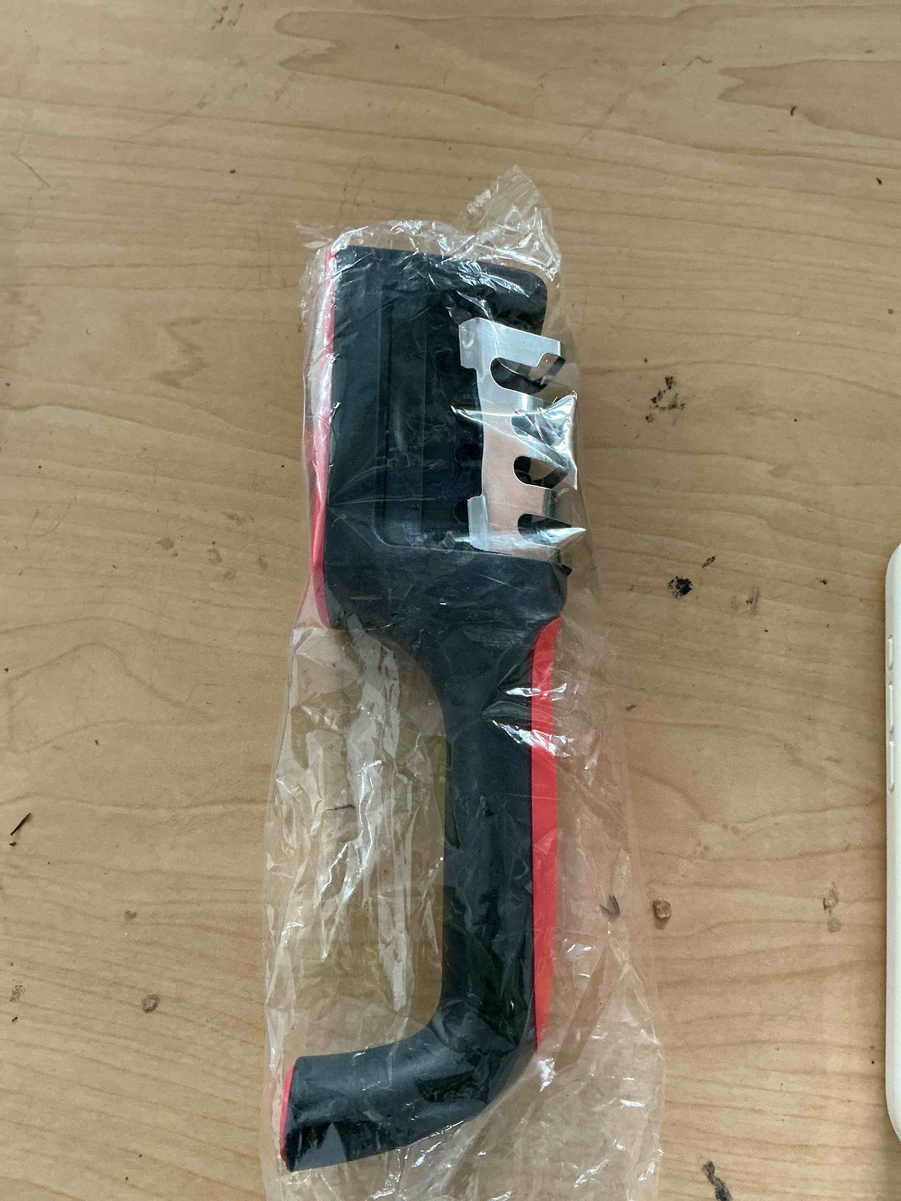Condition photo showing New/Like New for professional 4-in-1 knife sharpener with tungsten steel & ceramic slots, manual sharpener for chef knives, scissors & straight edge blades - home kitchen tool