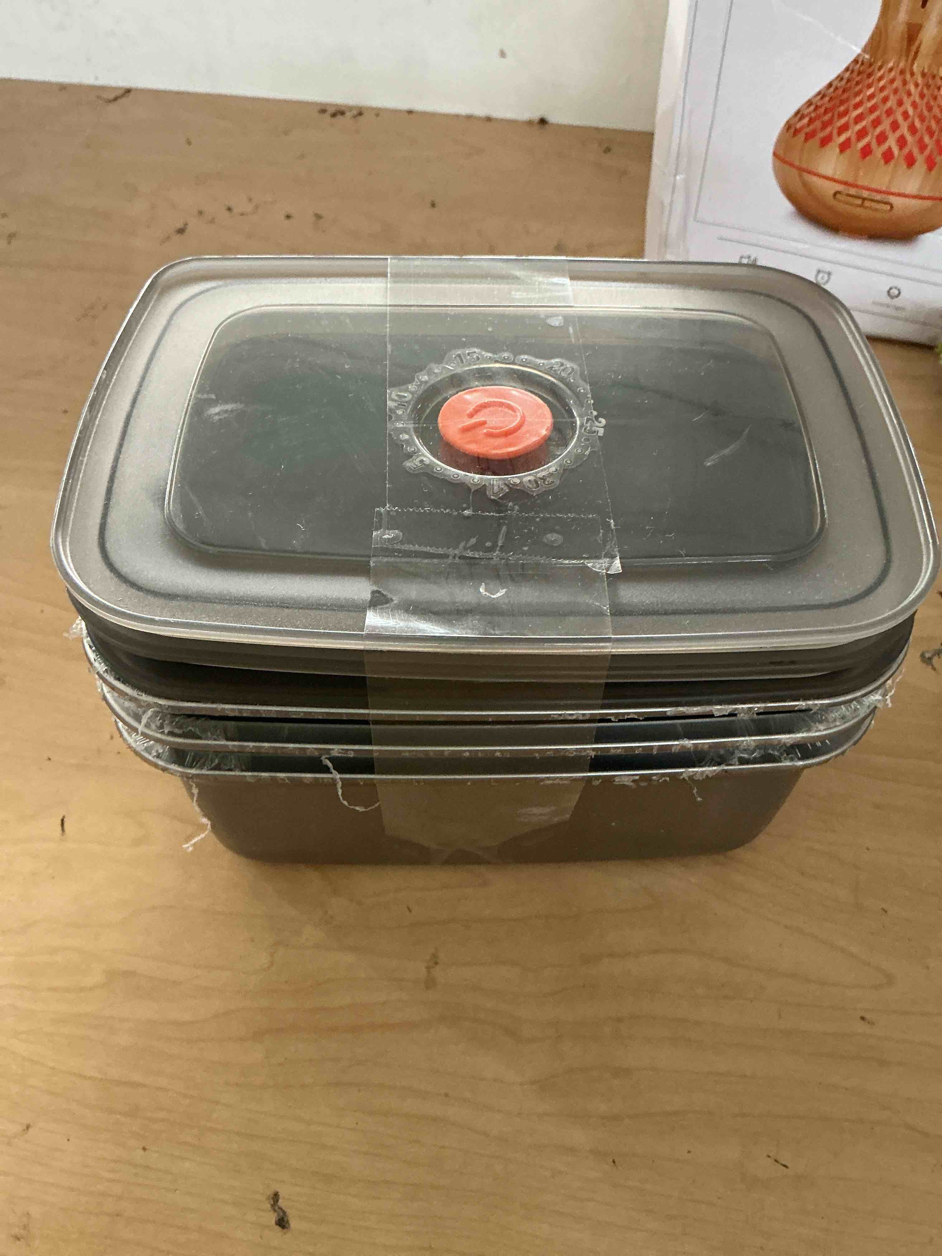 Condition photo showing New/Like New for 3 pcs stainless steel food storage containers(33oz) with lids leak proof & airtight | stainless steel freezer containers,airtight bento lunch box,for meal prep,fruit,snack,freezer