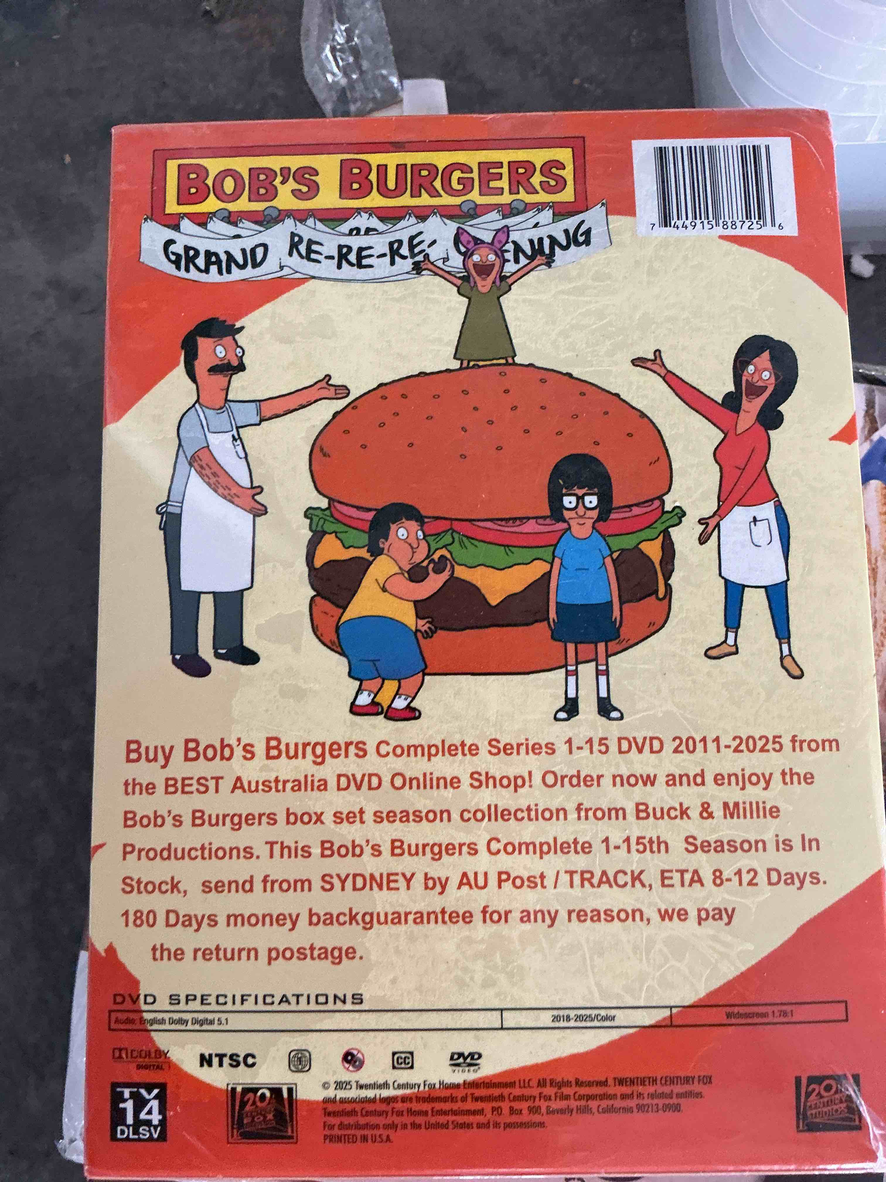 Condition photo showing New/Like New for trivial pursuit: bob's burgers, bite-sized edition trivia game, test your belcher knowledge covering the first 9 seasons, 600 questions in 6 categories, officially licensed merchandise & collectible