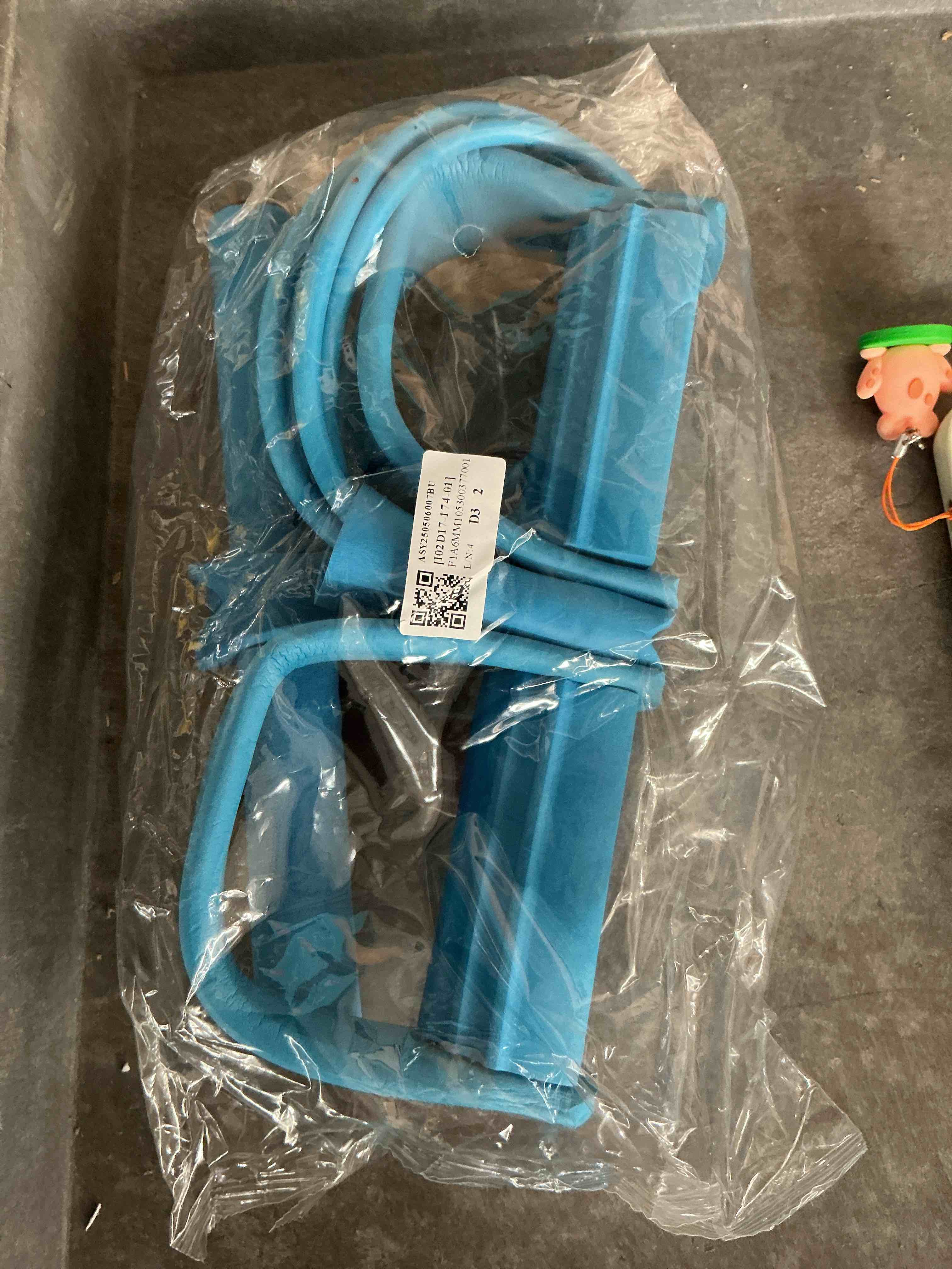 Condition photo showing New/Like New for resistance bands with handles 6 tube multifunction tension rope, sit-up exercise equipment with foot pedals and handles?pedal resistance band for abdomen, waist, arm, leg