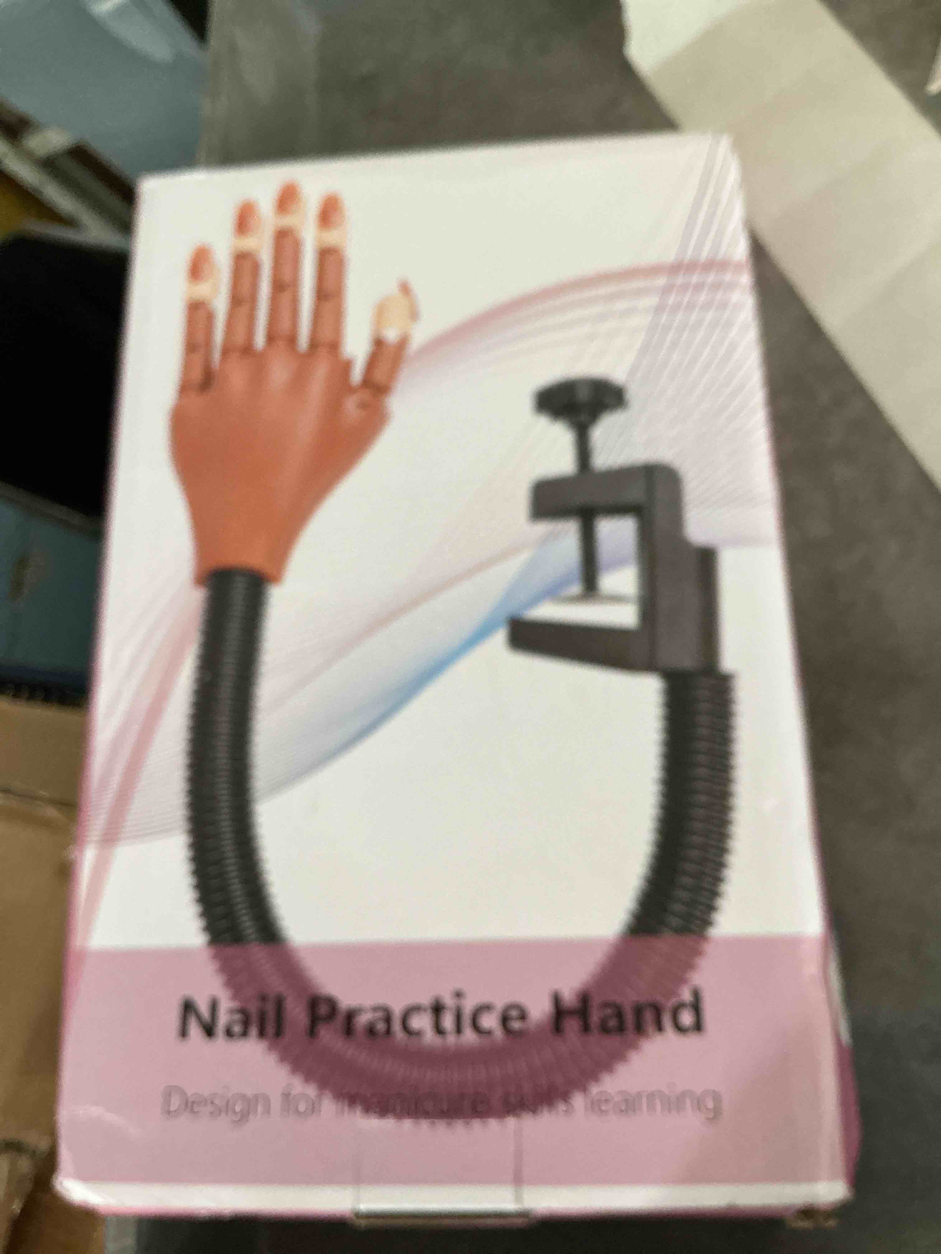 Condition photo showing New/Like New for lionvison practice hand for acrylic nails, silicone nail hand practice, flexible fingers fake training hand false mannequin hands for nail practice, hand model kit for nail supplies manicure beginners