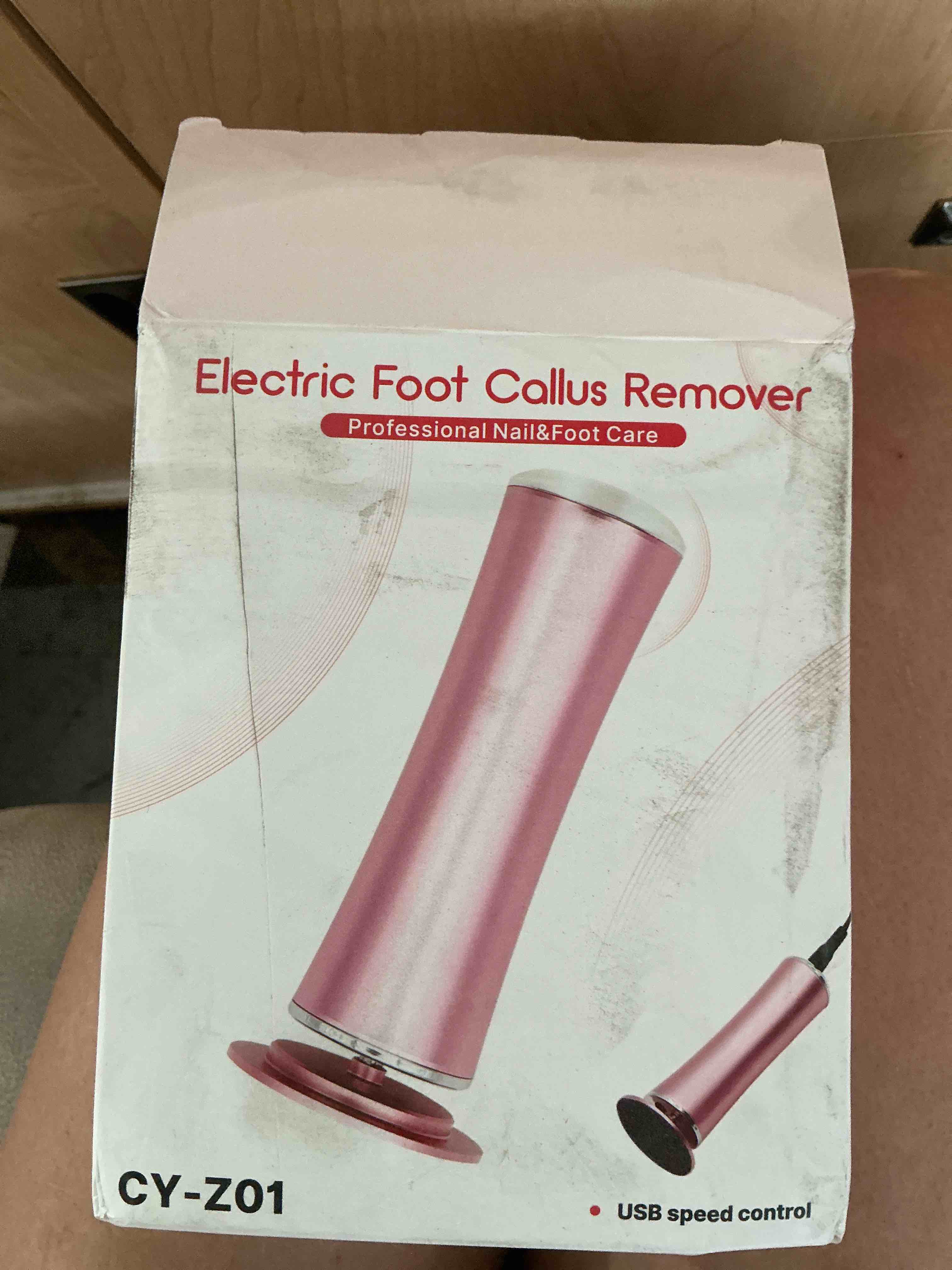 Condition photo showing New/Like New for electric foot callus remover,powerful electric foot file, professional adjustable speed pedicure tool with 60 pcs replacement sandpaper discs for dead skin and calluses-pink