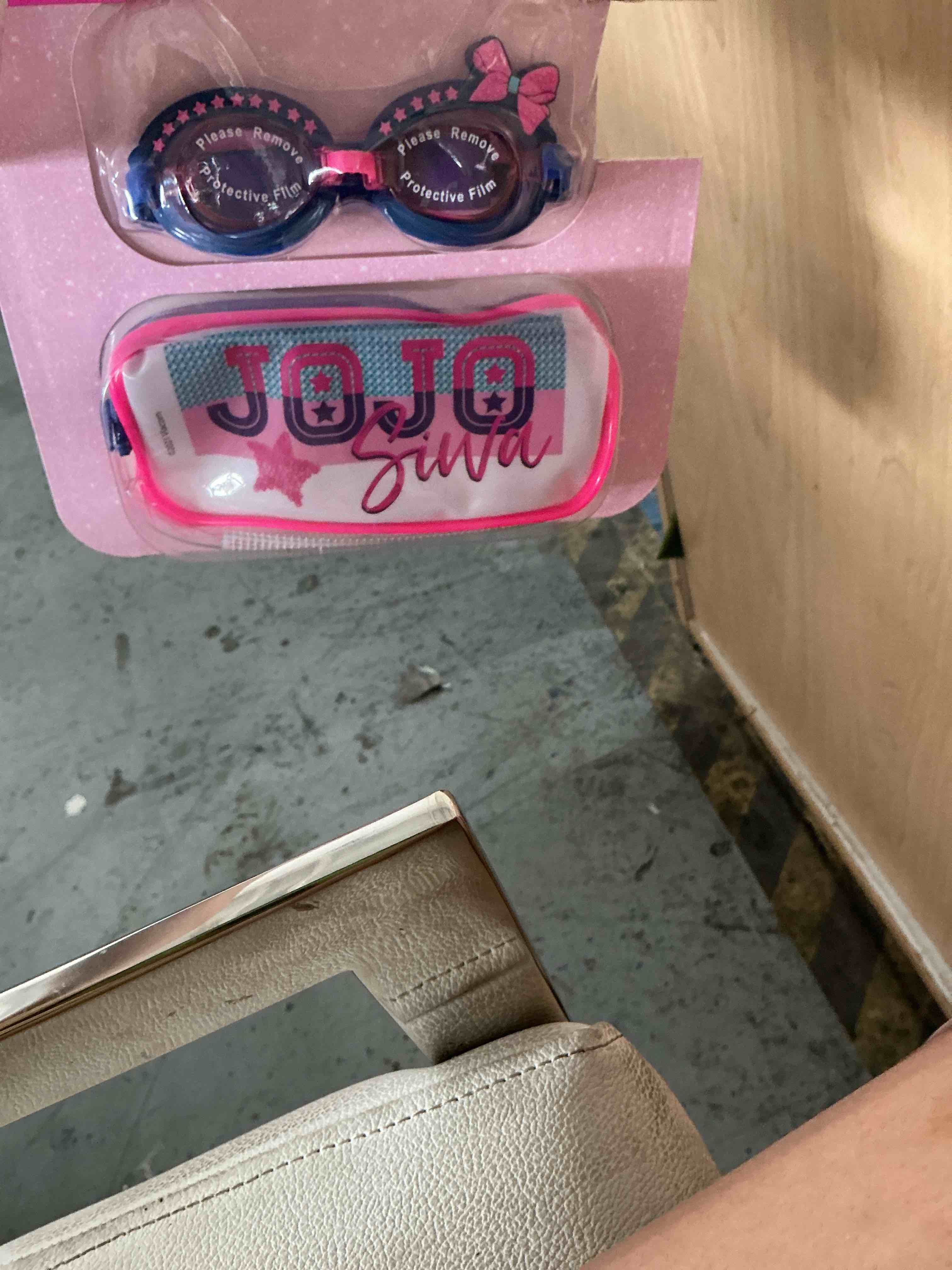 Condition photo showing New/Like New for jojo siwa kids swim goggles for girls | girls swimming goggles with carrying case (pink-blue)