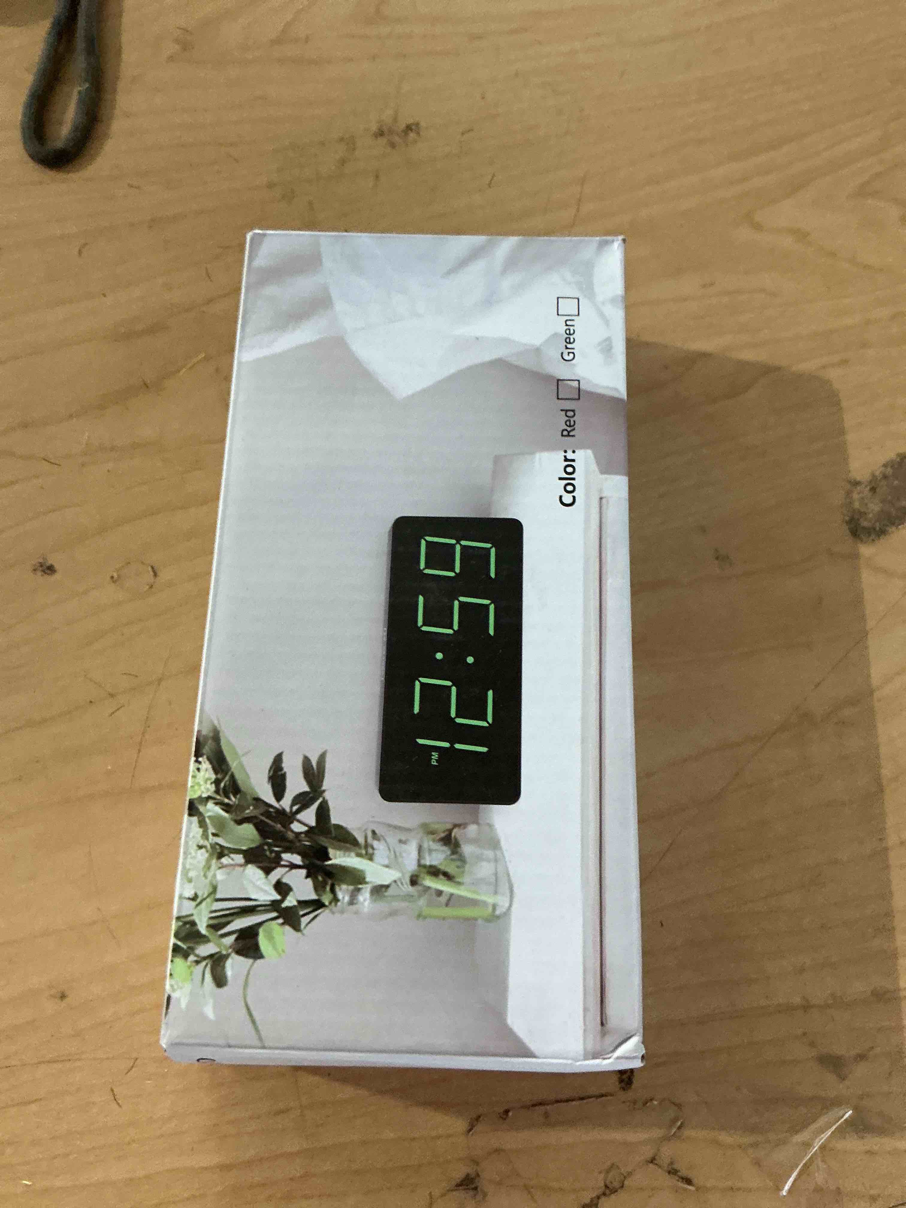 Condition photo showing New/Like New for led digital wall clock with large display, big digits, auto-brightness, 12/24hr format, modern electric small silent wall clock for living room, bedroom, classroom, farmhouse, kitchen, office - blue